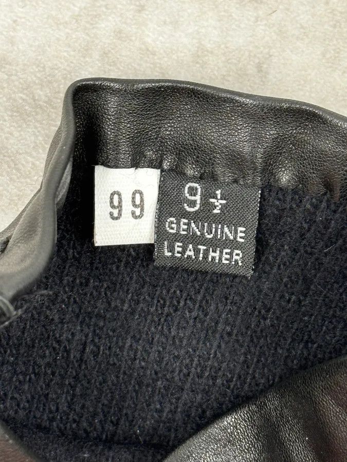 Prada 2000s Prada Biker Black Leather Gloves Size ONE SIZE - 6 Thumbnail