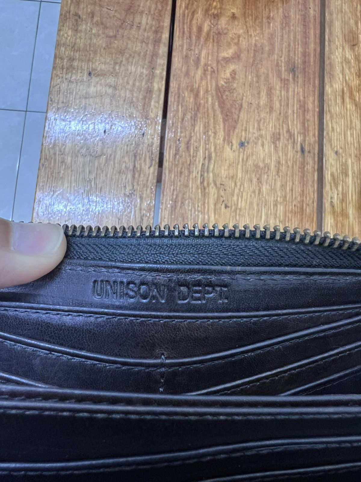 Number (N)ine JapaneseBrand Unison Dept. Leather Long Wallet Size ONE SIZE - 7 Thumbnail