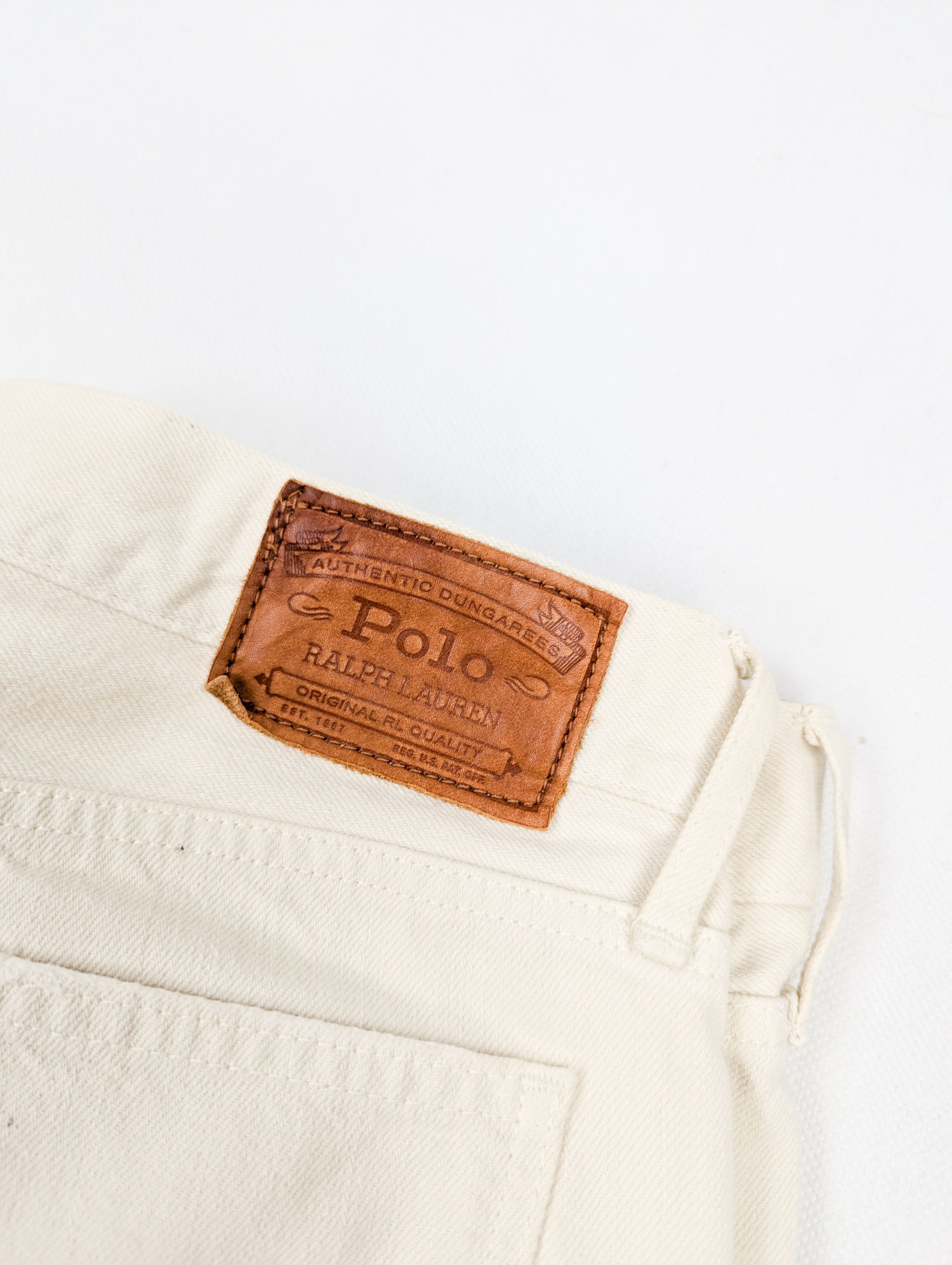 Polo Ralph Lauren Polo Ralph Lauren beige patchwork denim jeans M 30 Size US 30 / EU 46 - 6 Thumbnail