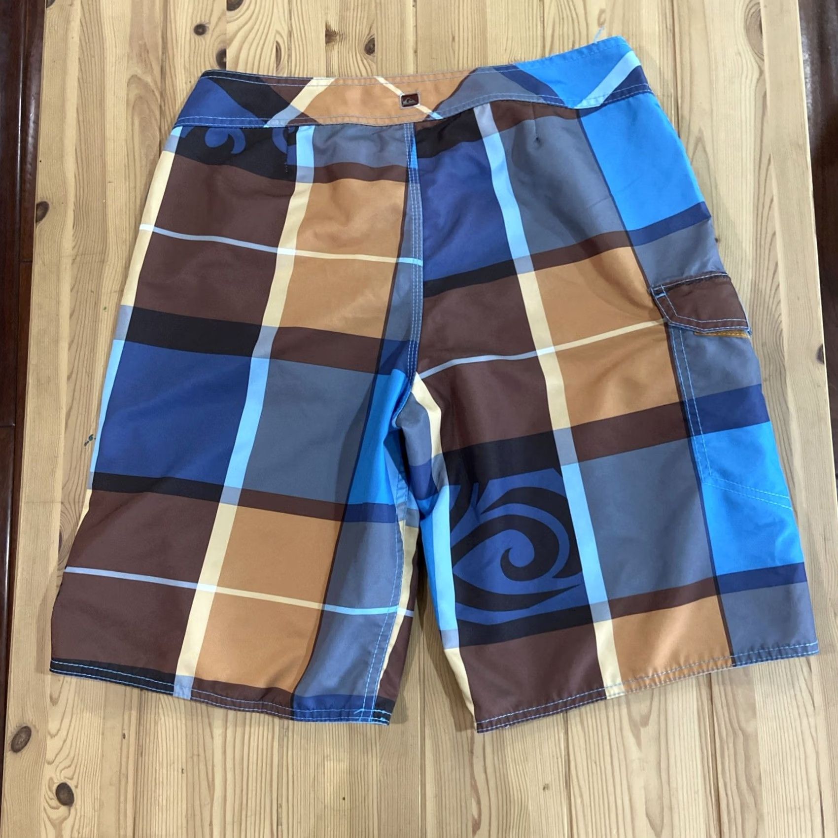 Quiksilver VTG Quiksilver Boardshorts striped Surf Swim Trunks Size 32 Men Multicolor Polyester Beach 90s/Surf Mens Size US 32 / EU 48 - 6 Thumbnail