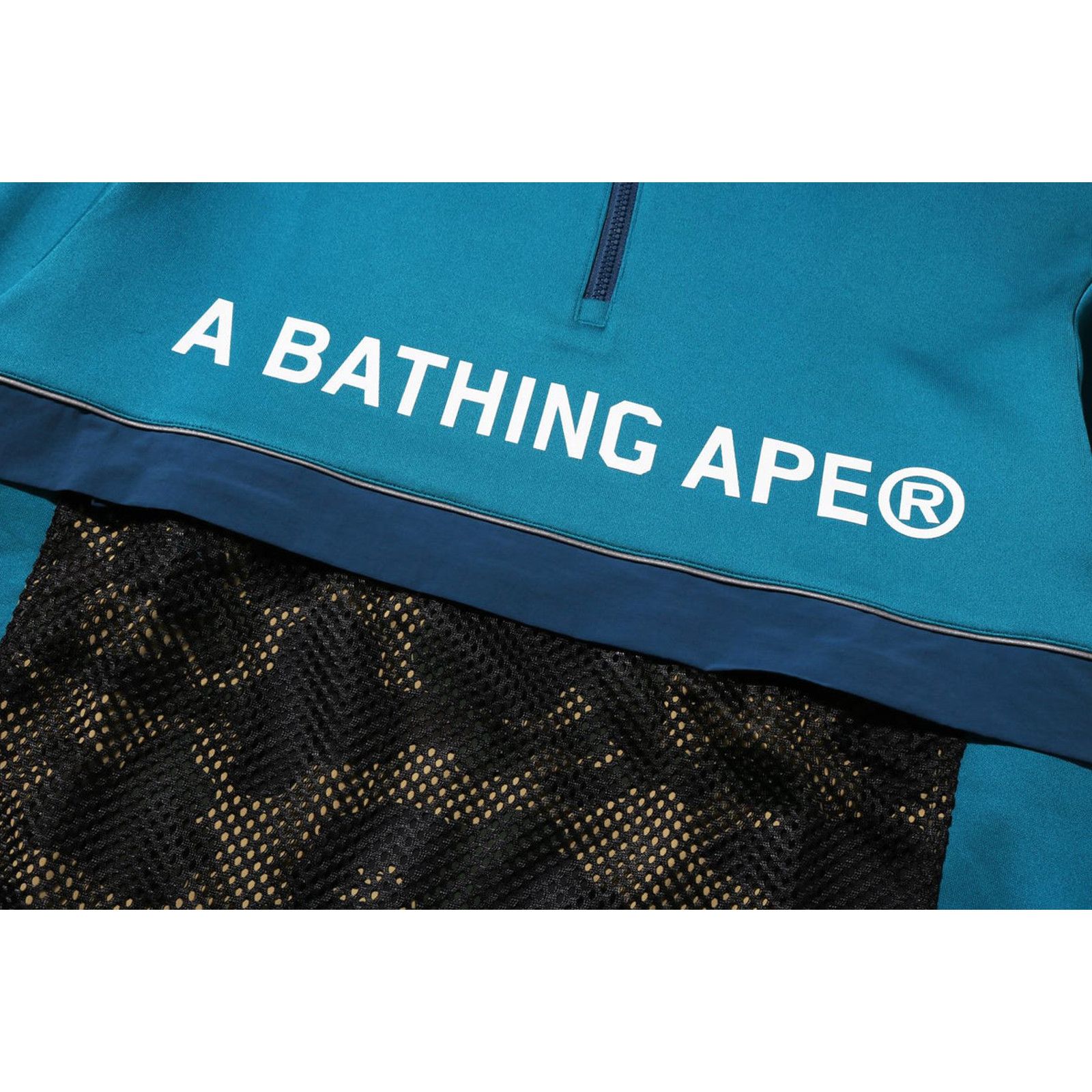 Bape Bape Camo Pocket Double Knit HalfZip Blue Hoodie Size Medium Size US M / EU 48-50 / 2 - 3 Thumbnail