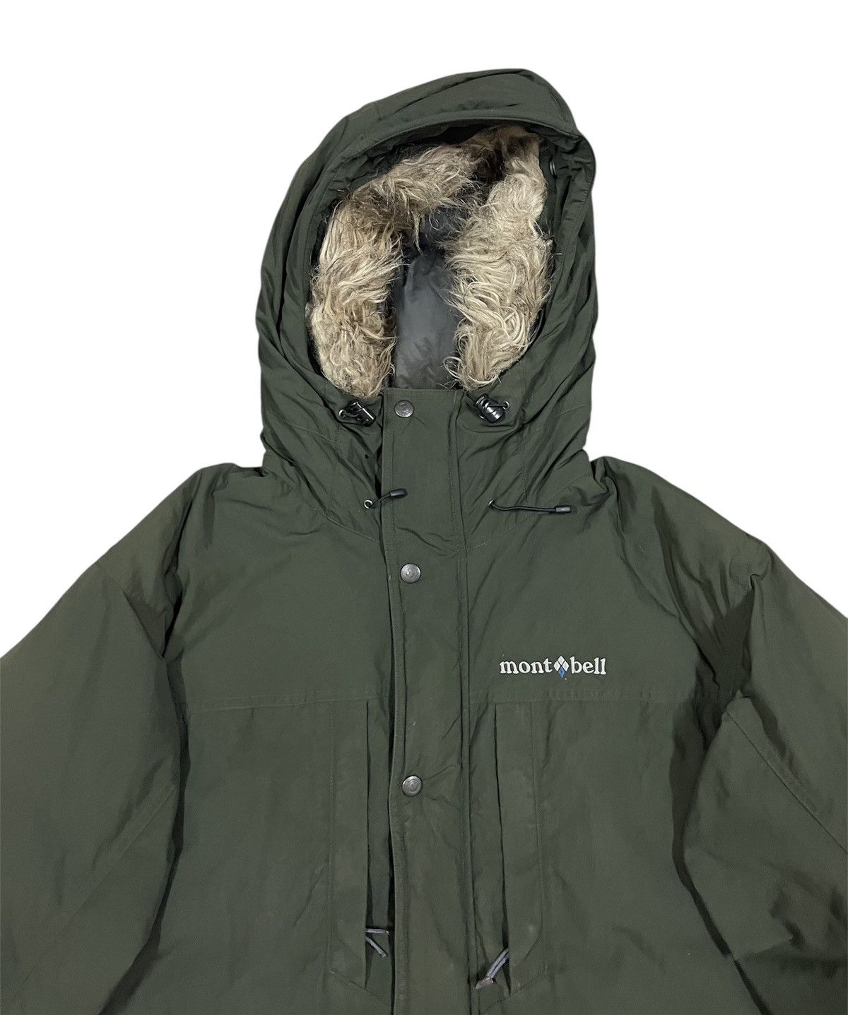 Montbell Jacket montbell puffer green fur hoodie Size US S / EU 44-46 / 1 - 4 Thumbnail