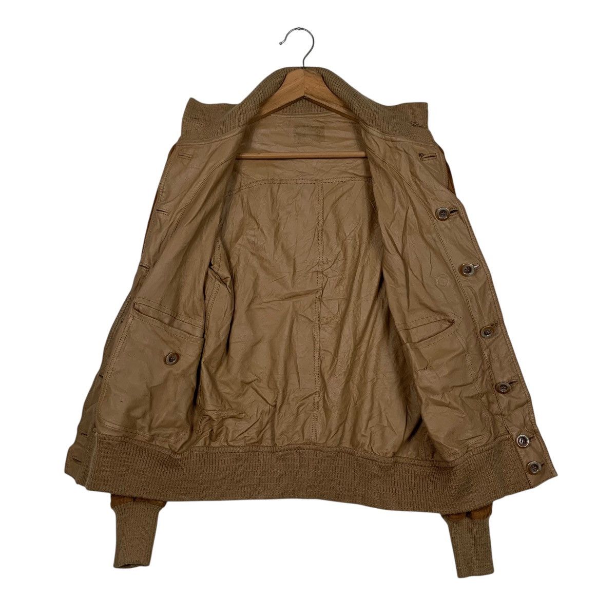 Japanese Brand Japanese Brand Reversible Leather Bomber Jacket Size S / US 4 / IT 40 - 11 Thumbnail