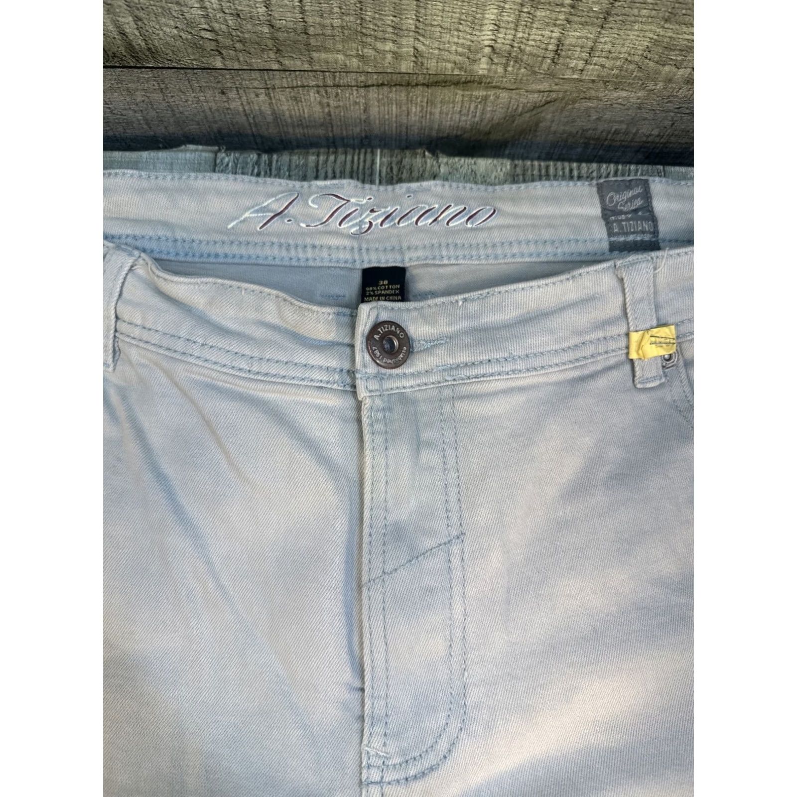 Vintage A Tiziano Jeans 38x32 Distressed Men Size US 38 / EU 54 - 4 Thumbnail