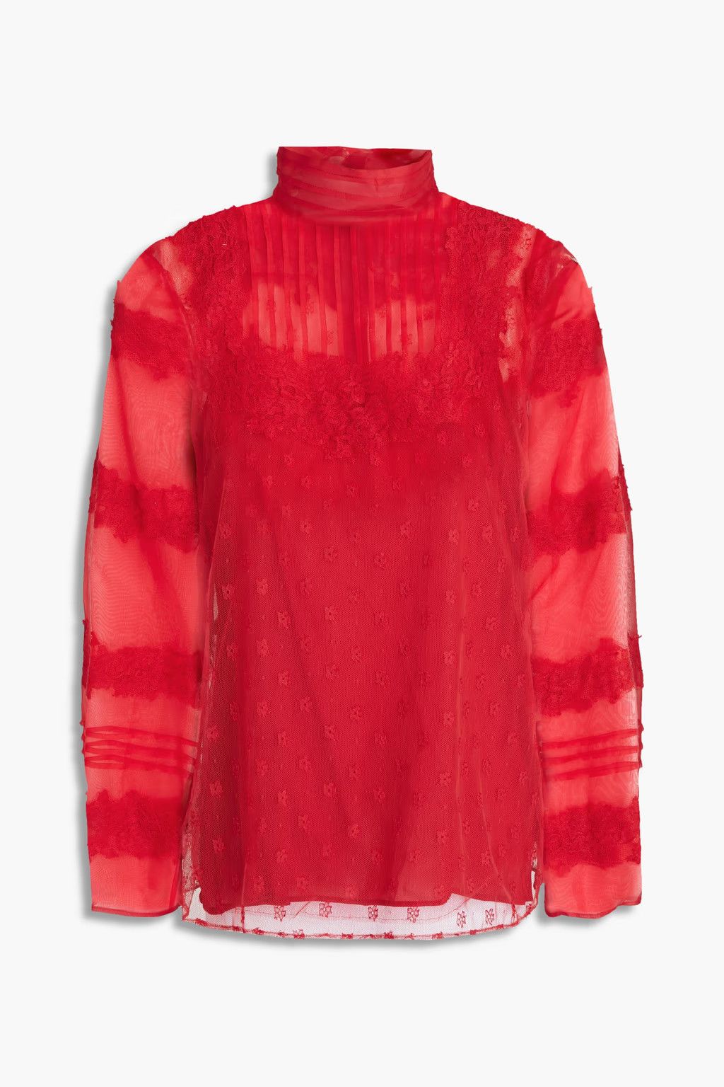 Valentino o1y0326 Blouse in Red Size S / US 4 / IT 40 - 1 Thumbnail