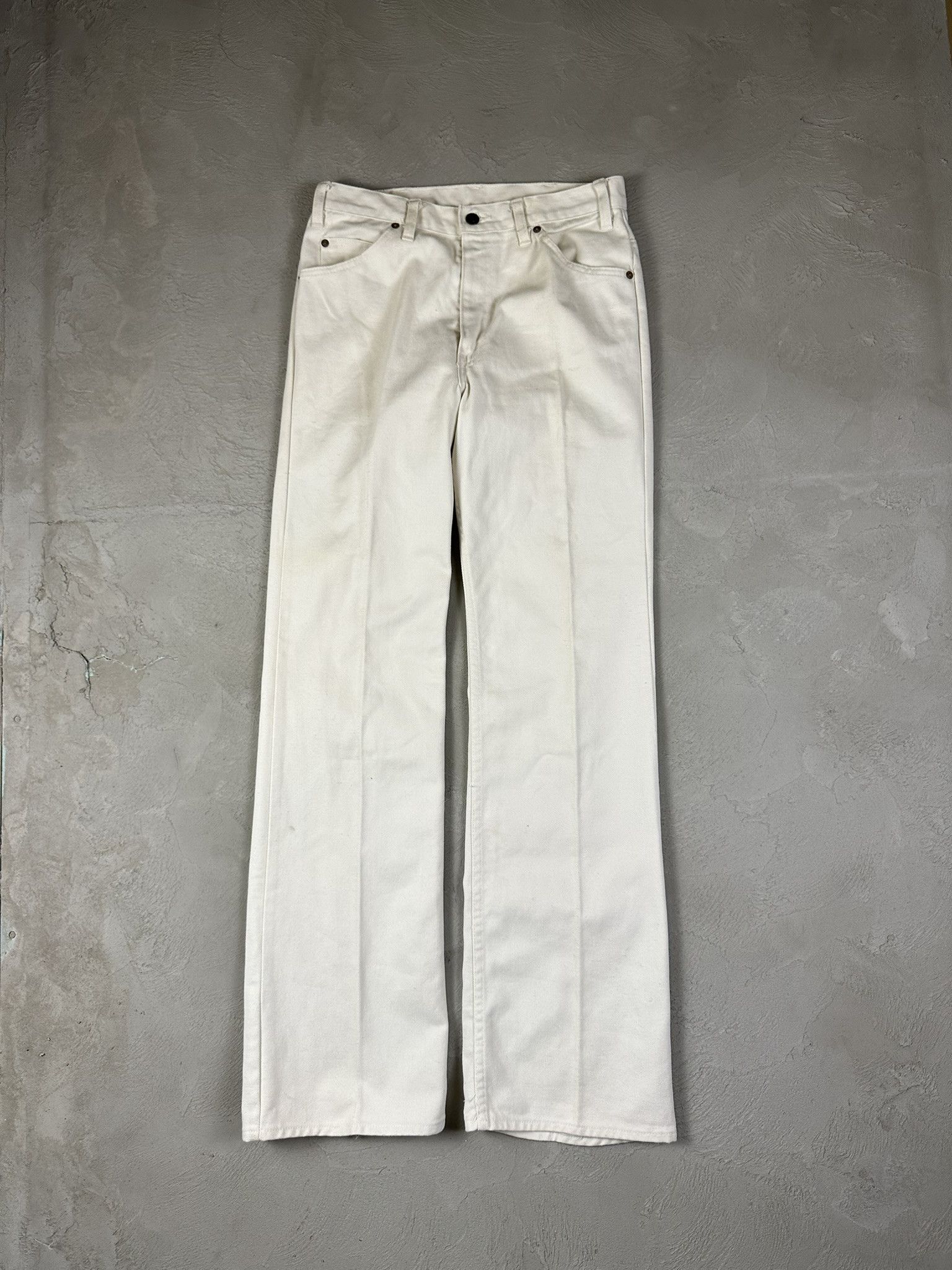 Levi's 70s Levi's Flaired Denim Jeans Pants Rare Size US 33 - 1 Thumbnail