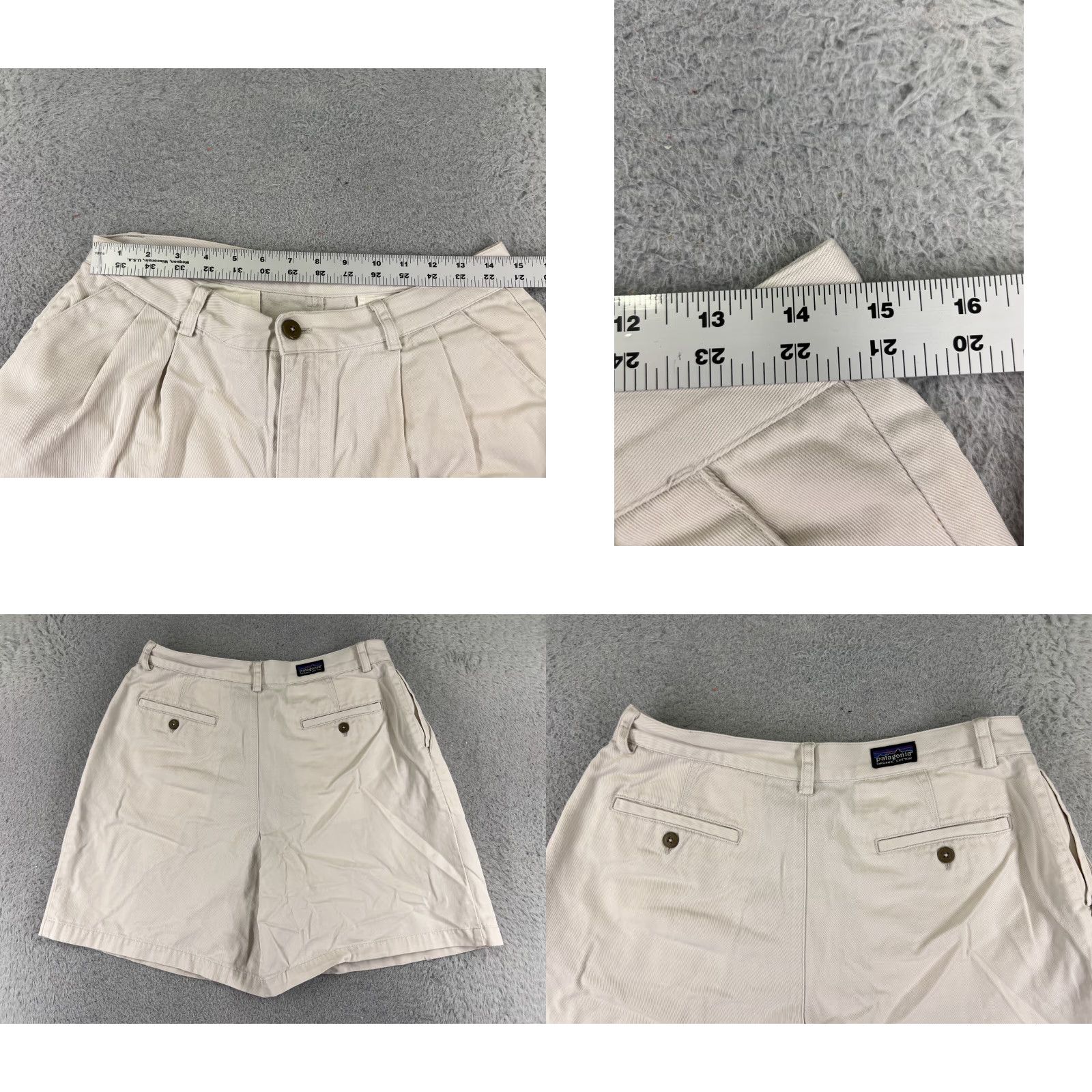 Patagonia Patagonia Shorts Womens 14 Beige Cotton Twill Pleated Golf Pockets 28x7 Bermuda Golf Womens 14 Beige Cotton Twill Pleated Pockets Size 36" / US 14 / IT 50 - 9 Thumbnail