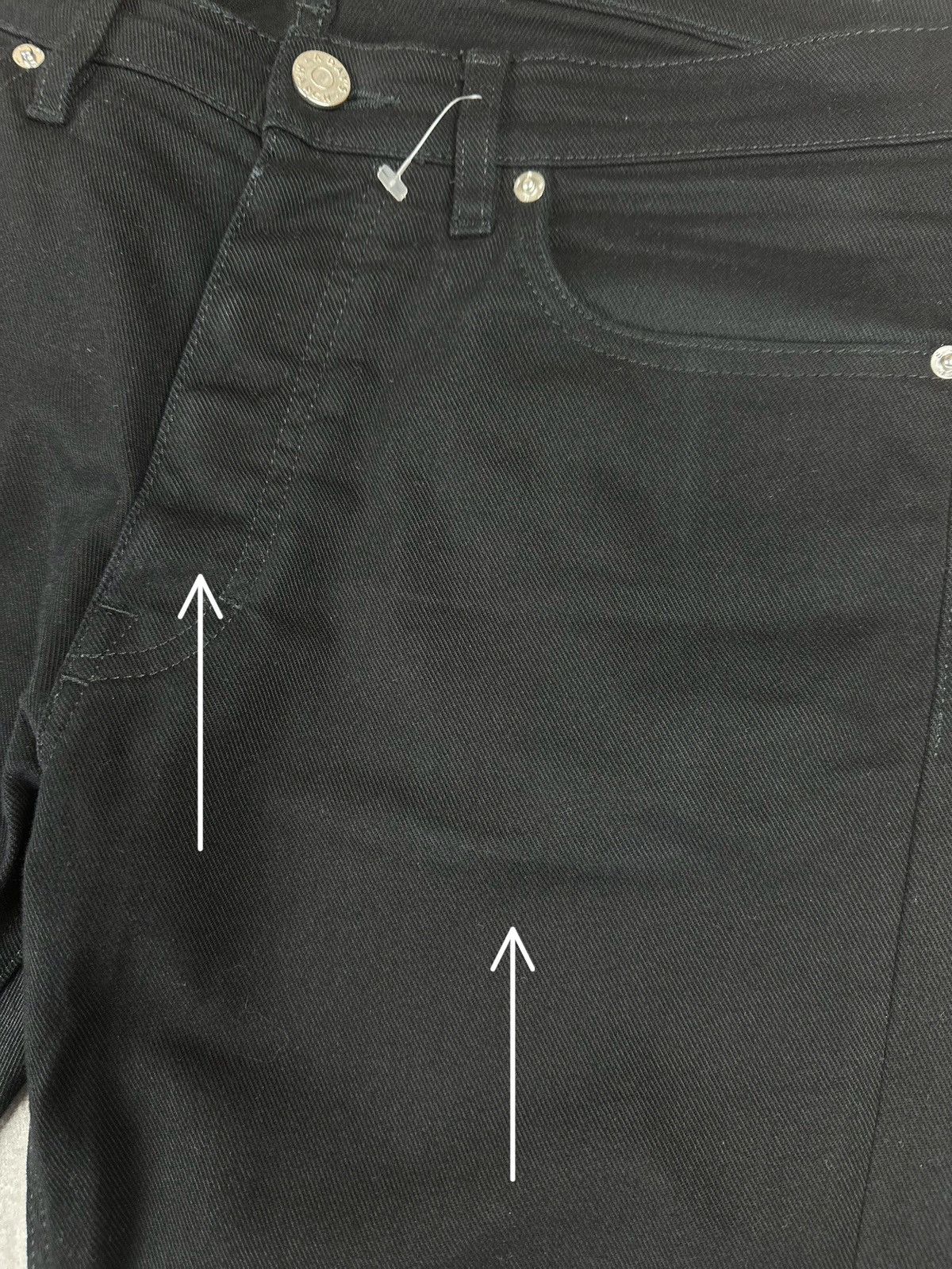 A Day's March A Days March Basic Black Denim Jeans Pants Size US 32 / EU 48 - 5 Thumbnail