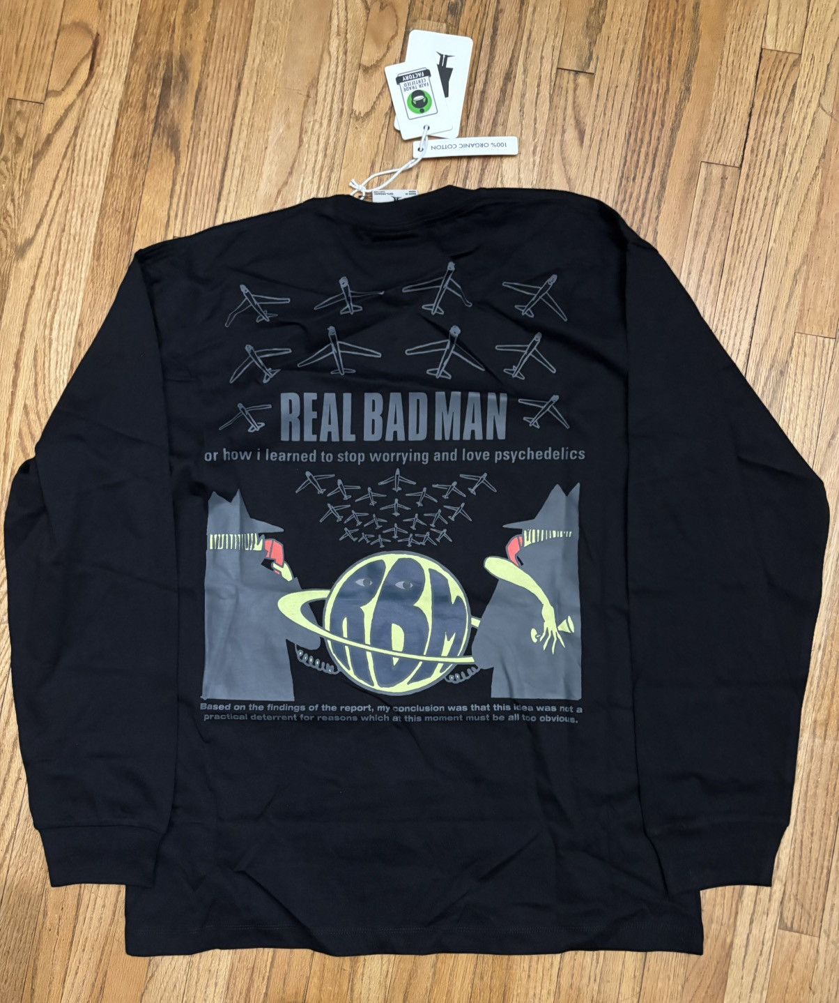 Real Bad Man Real Bad Man Long Sleeve Tshirt - Stop Worrying Size US L / EU 52-54 / 3 - 2 Thumbnail