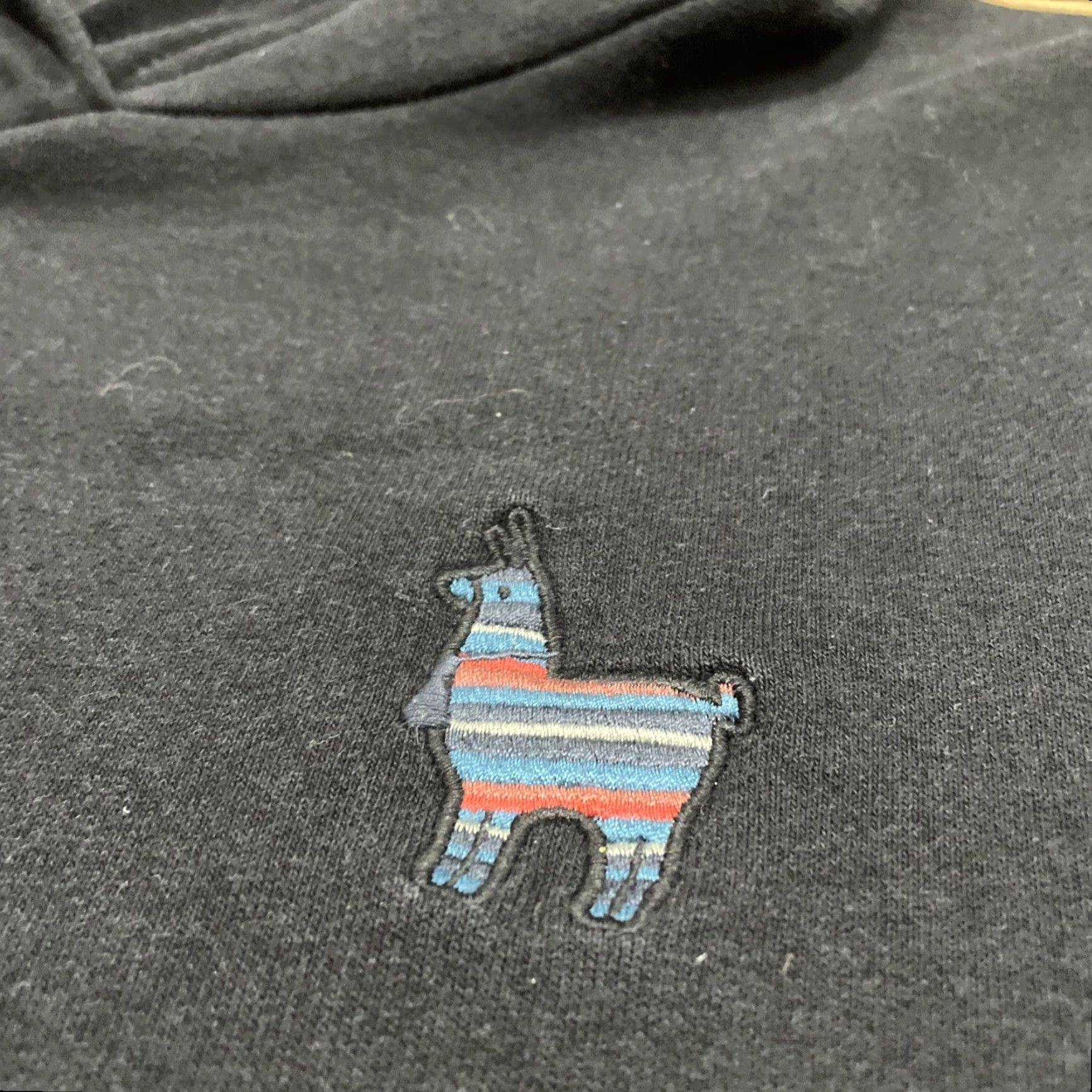 tentree Tentree Hoodie Black Men L Organic Cotton Blend Embroidered Rainbow Alpaca Logo Size US L / EU 52-54 / 3 - 4 Thumbnail