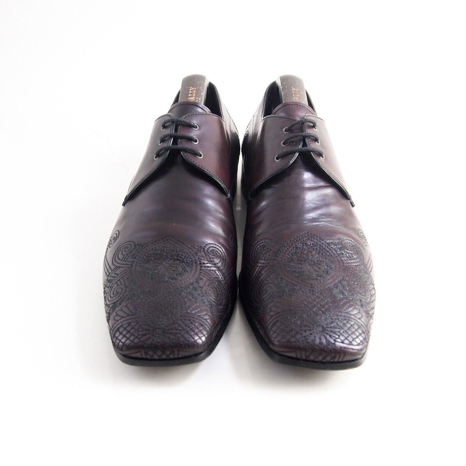 Prada Derby Oxfords 2E1900 Leather Square Toe US 10 EU 43