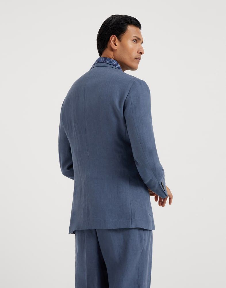 Brunello Cucinelli o1w1db10825 Suit-Type Jacket in Blue Size US S / EU 44-46 / 1 - 3 Thumbnail