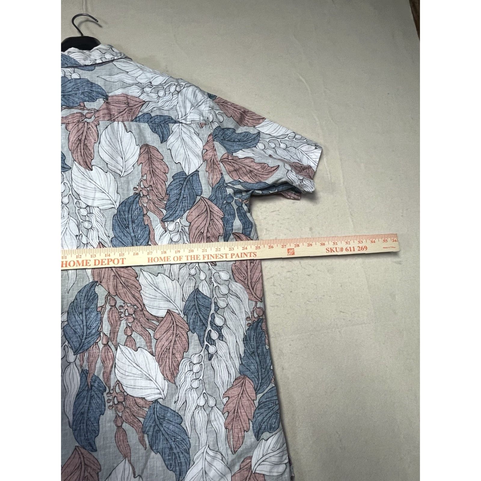 O'Neill Jack O'Neill Shirt Button Up Linen Blend Floral Short Sleeve 2XL Brown Cotton Linen Hawaiian Men Shirt Size US XXL / EU 58 / 5 - 3 Thumbnail
