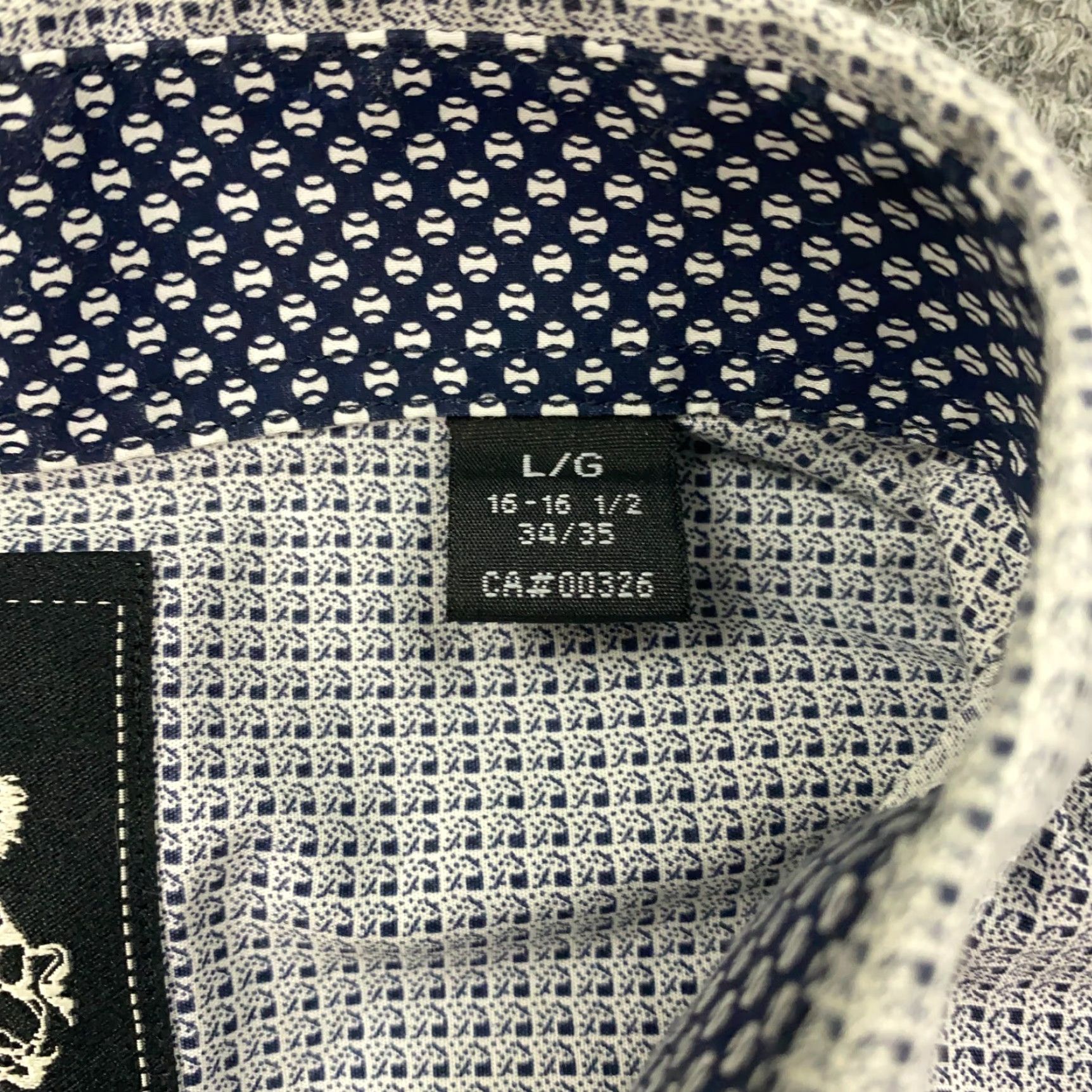 English Laundry English Laundry Shirt Mens Large White/Blue Striped Long Sleeve Button Up Size US L / EU 52-54 / 3 - 5 Thumbnail