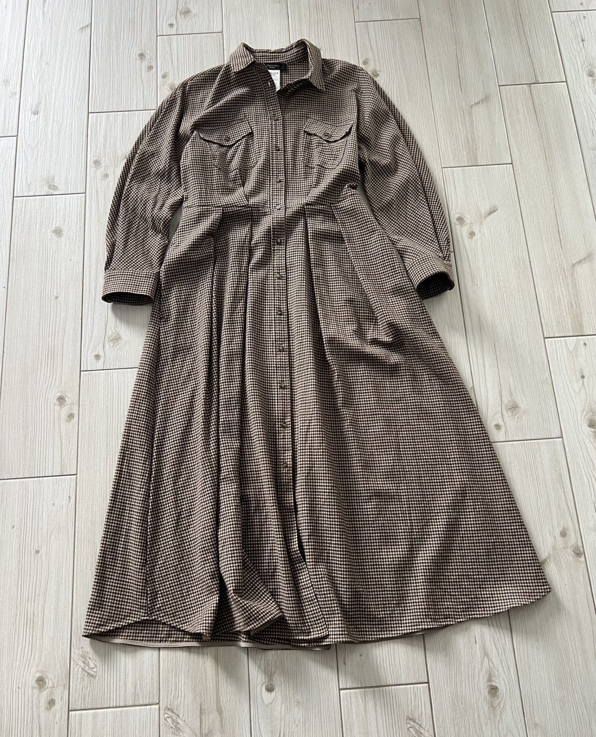 Weekend Max Mara Max Mara Weekend Otaria Patterned Wool Shirt Dress Size M / US 6-8 / IT 42-44 - 2 Thumbnail