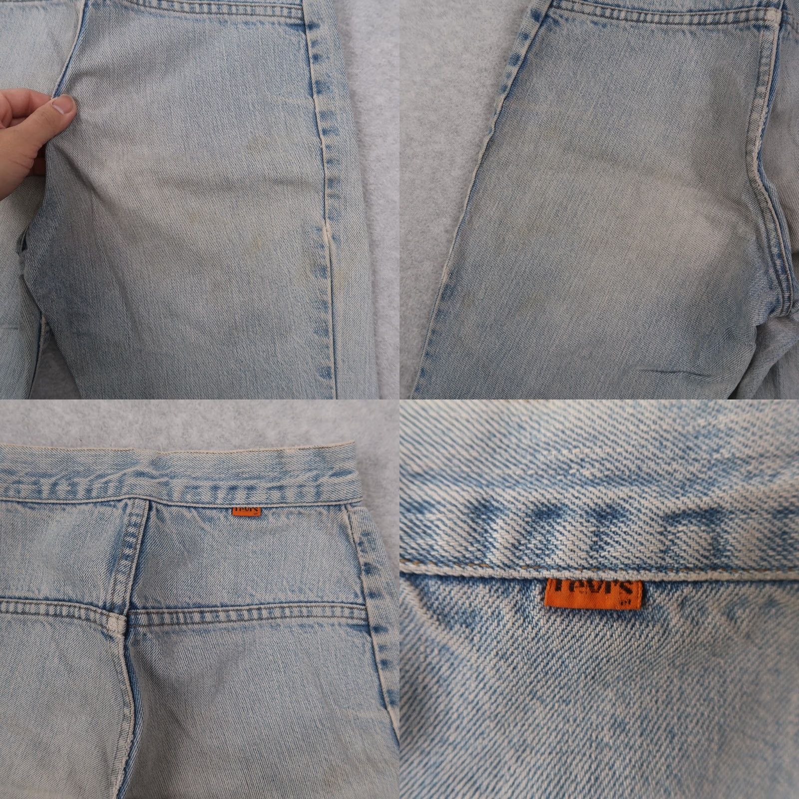 Levi's VINTAGE Levi's Orange Tab Jeans Women 24x27.75 High Waisted USA Purple? No, Blue Denim 100% Cotton Straight -??? Size 42" / US 20 - 11 Thumbnail