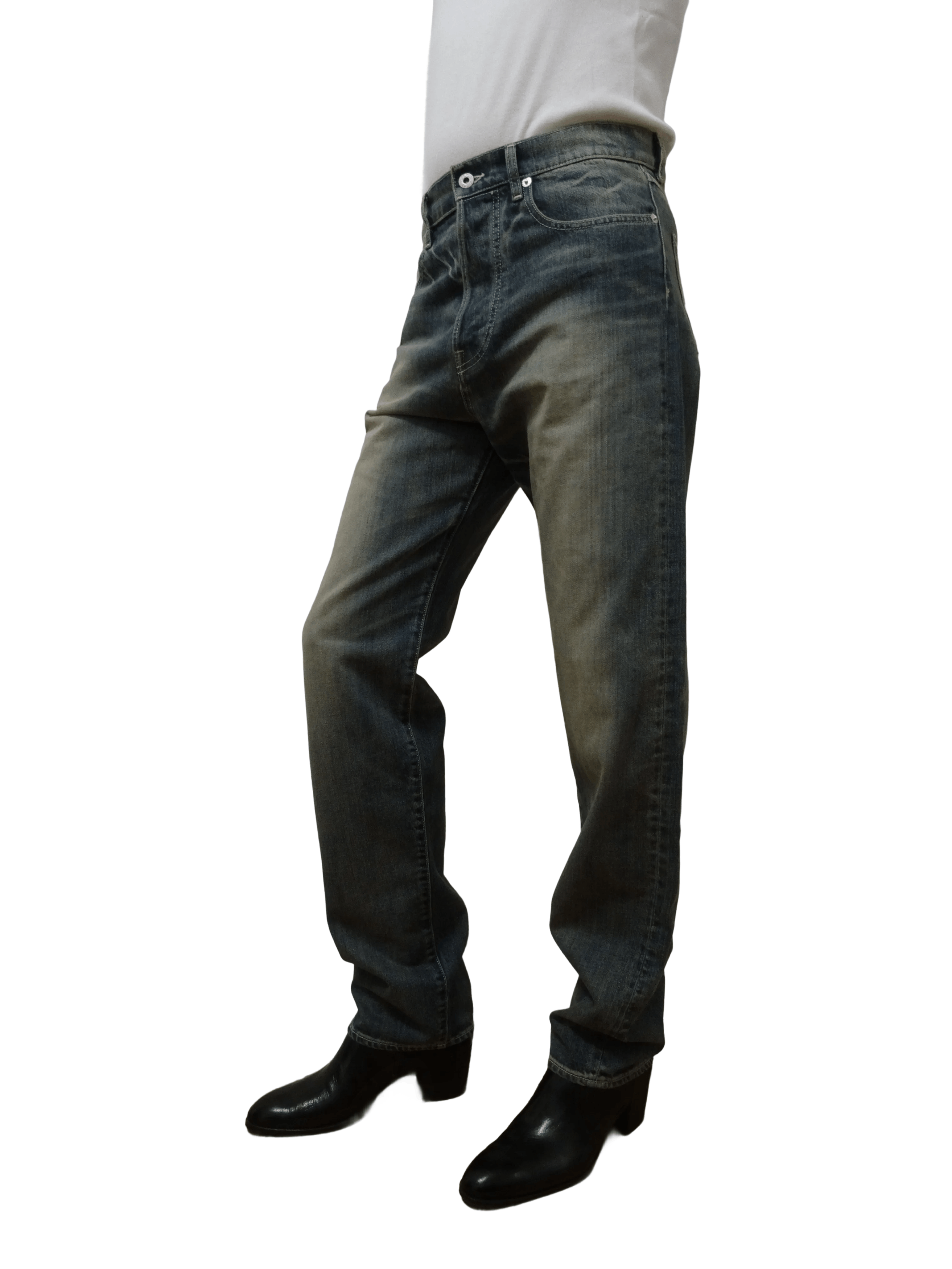 Kenzo Vintage Kenzo Paris Asagao Straight Leg Jeans (Early 2000s) Size US 30 / EU 46 - 1 Thumbnail