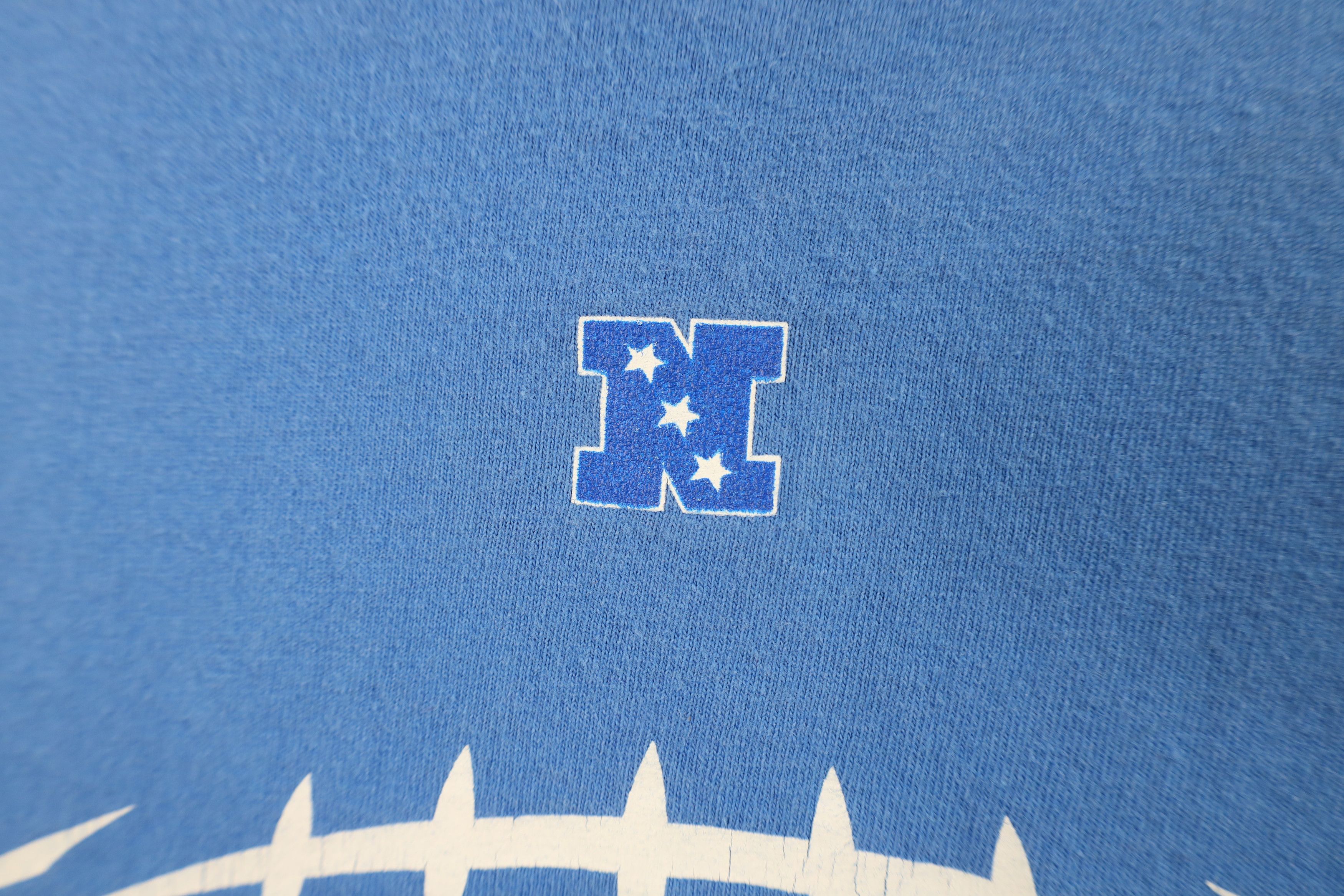 Vintage Vintage Y2K 2005 NFL Lions Football T-Shirt Blue Cotton Size US XXL / EU 58 / 5 - 5 Thumbnail