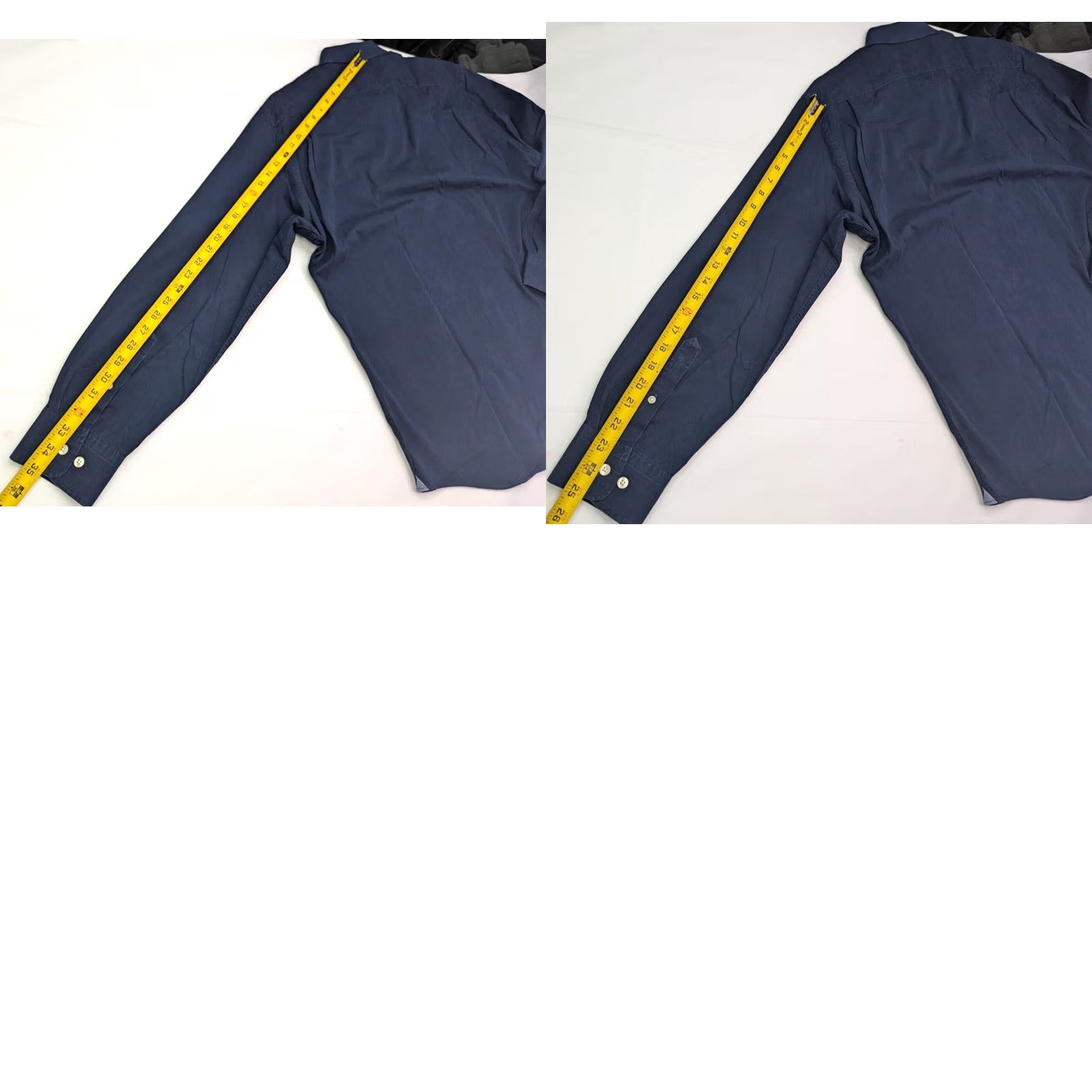 Nautica Nautica Dress Shirts LOT x 2 Sanded Poplin 80s 2-Ply Cotton Button LRG Men Size US L / EU 52-54 / 3 - 11 Thumbnail