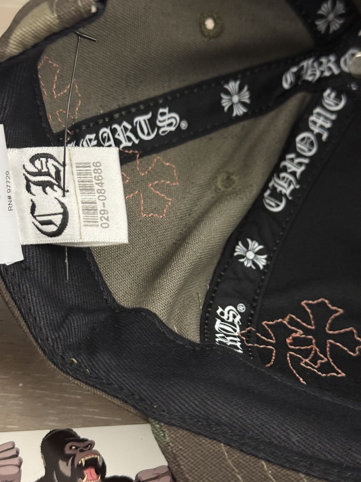 Chrome Hearts Chrome Hearts Cross Patch Hat Camo Orange Size ONE SIZE - 9 Thumbnail