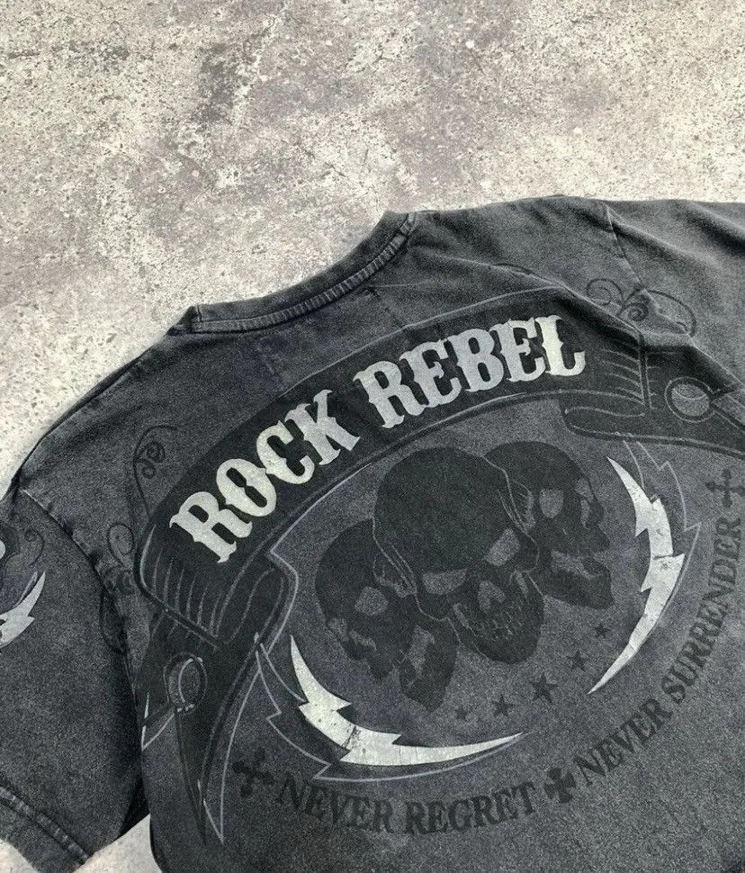 Affliction × Band Tees × Tapout Affliction Style Rock Rebel Aop Band Y2K Tee Size US M / EU 48-50 / 2 - 12 Thumbnail