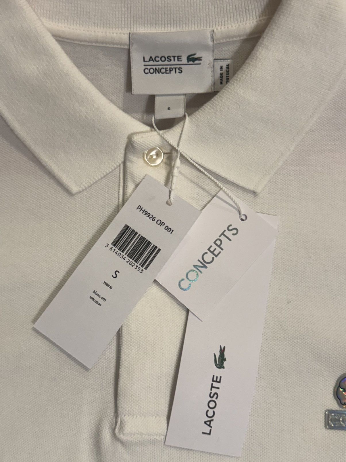 Lacoste Lacoste x Concepts white polo shirt, Size S Size US S / EU 44-46 / 1 - 2 Thumbnail