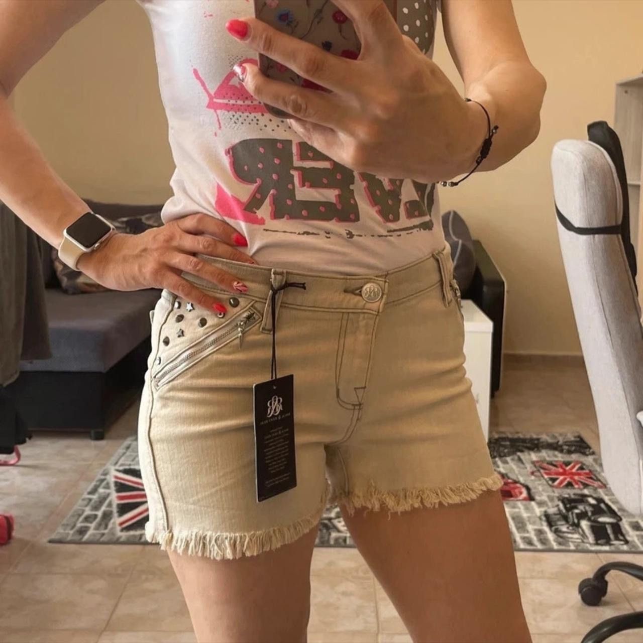 Rock & Republic ROCK & REPUBLIC Denim SHORTS Size 6 Small New Pixie Size 27" / US 4 / IT 40 - 2 Thumbnail