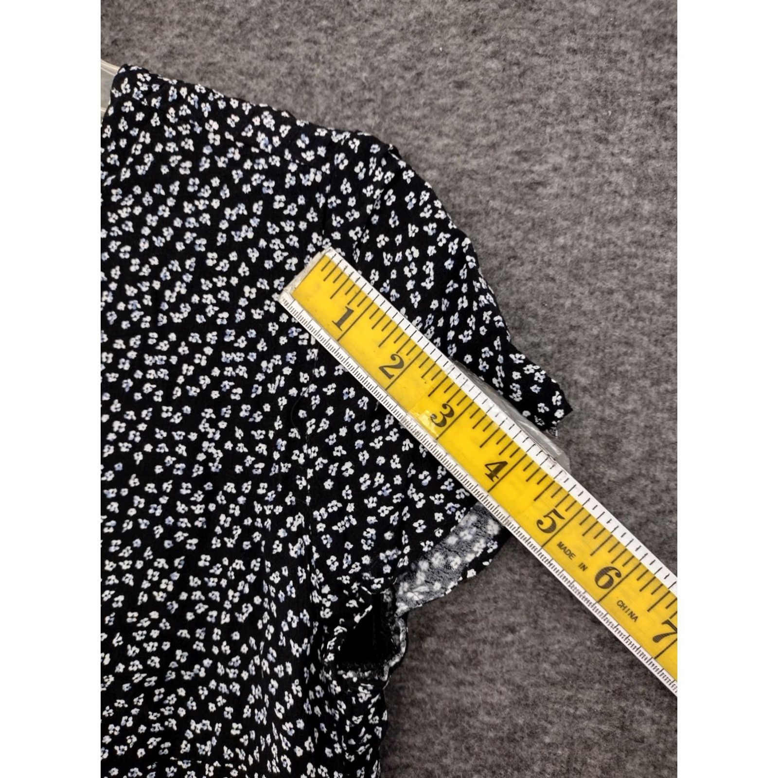 Vintage MNG Collection Women's Dress XS Flower Dot Black/White Midi Casual Dress Size XS / US 0-2 / IT 36-38 - 7 Thumbnail