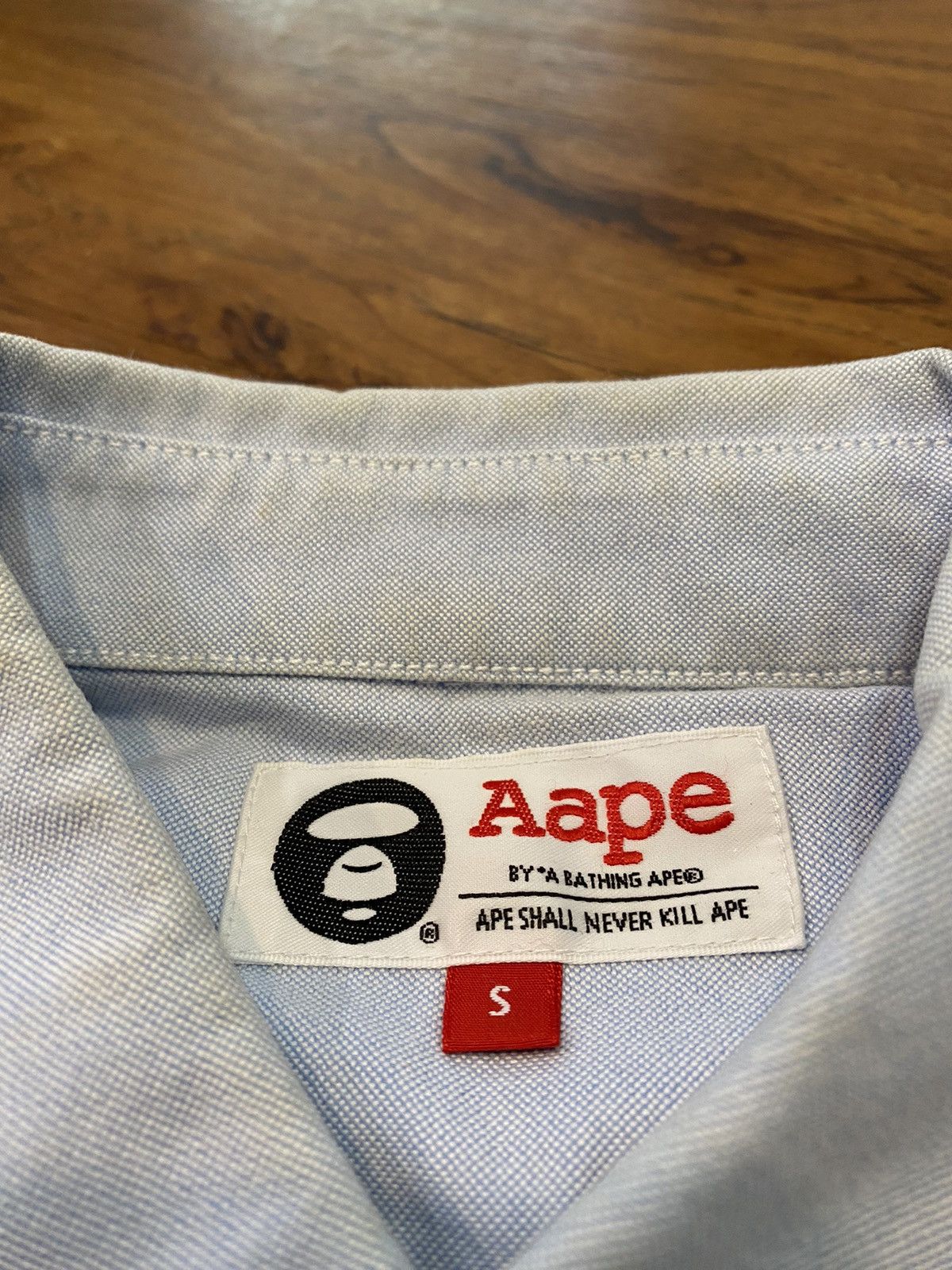 Aape × Bape A Bathing Ape Denim Shirt Button Aape S American Flag Size US S / EU 44-46 / 1 - 4 Thumbnail