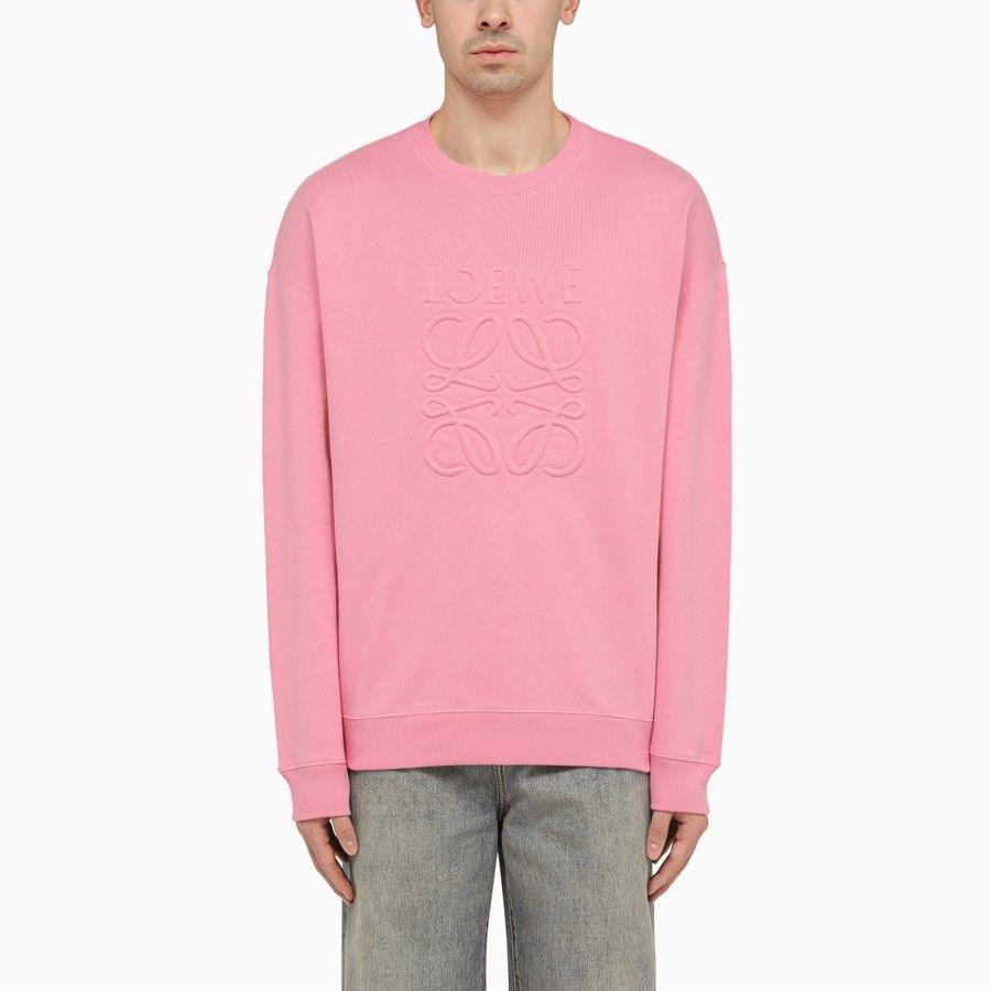 image of Loewe O1D2Blof0424 Crew-Neck Sweatshirt In Pink, Men's (Size Small)