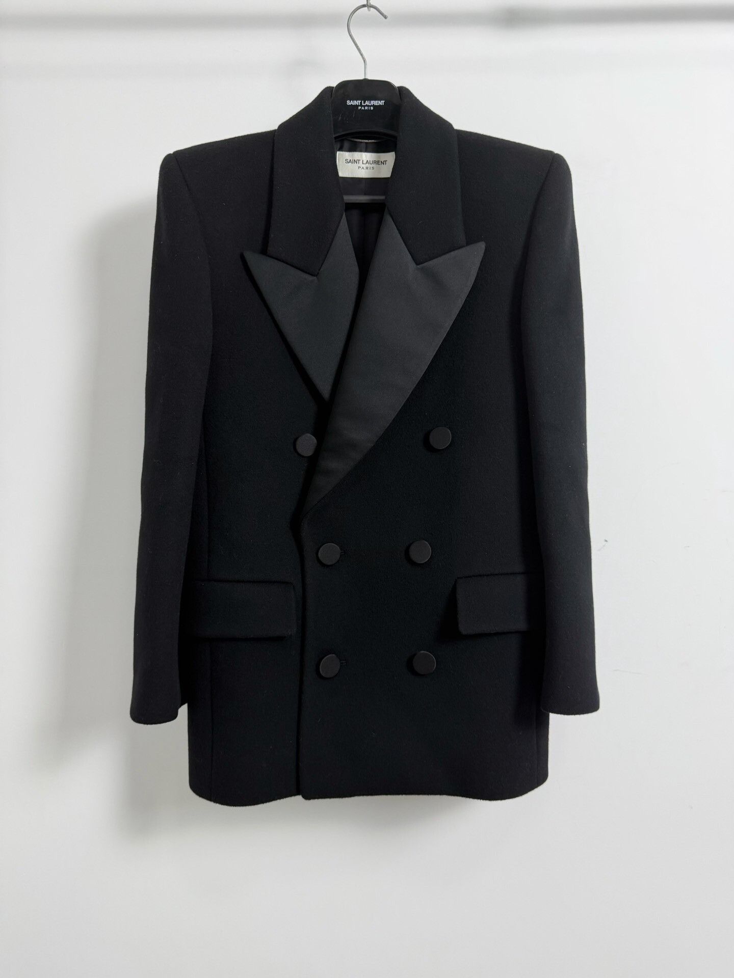 Saint Laurent Black Double-Breasted Suit Jacket