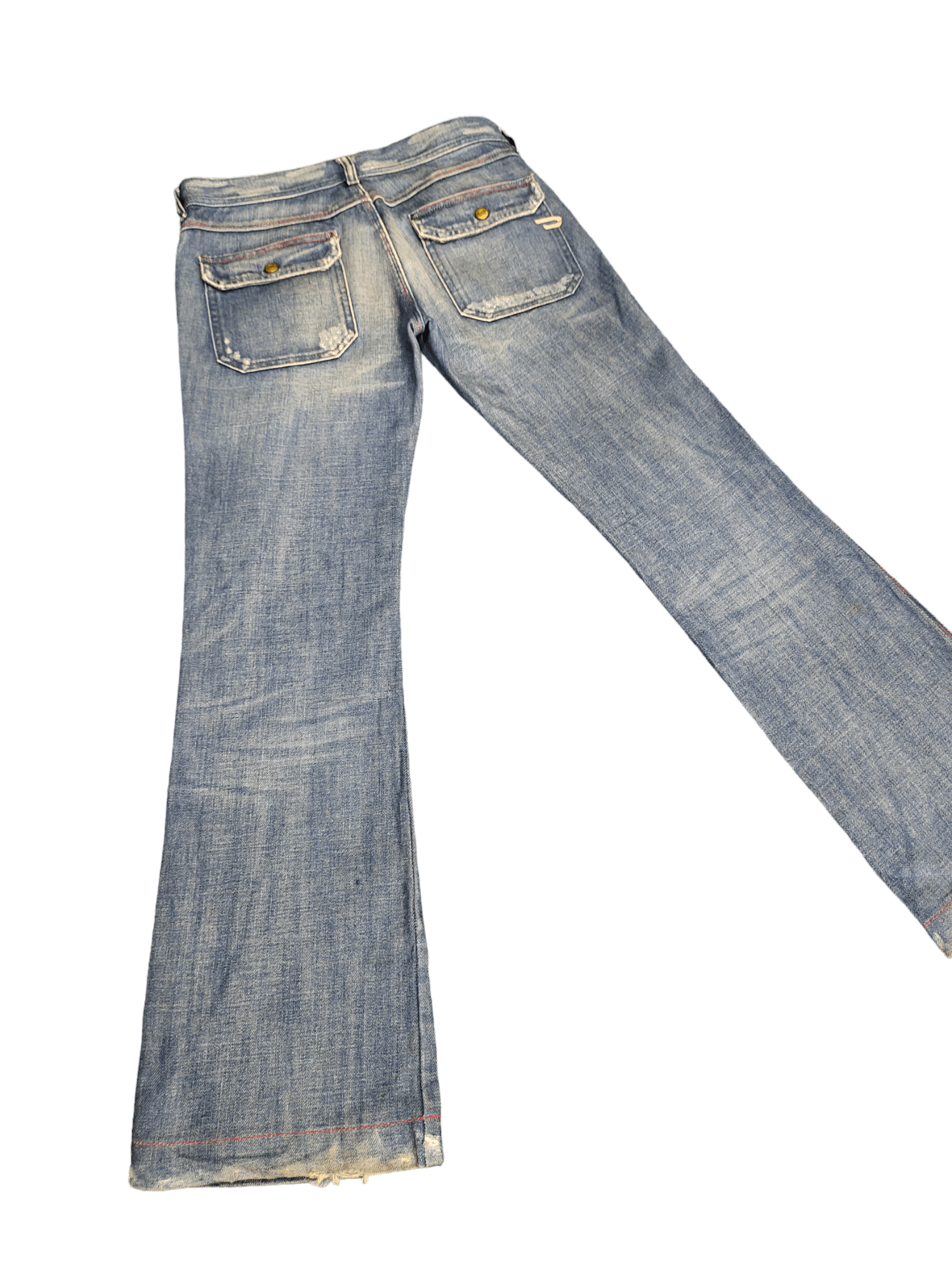 Diesel Flare Jeans Diesel Distress Denim Boot Cut Streetwear Size US 27 - 11 Thumbnail