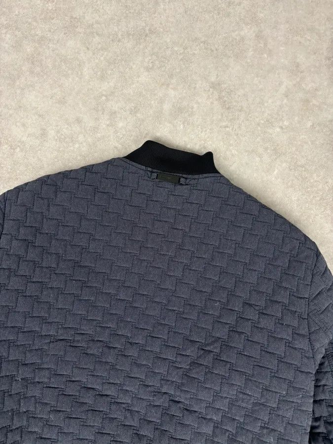 Emporio Armani SS2018 Emporio Armani Navy Nylon Quilted Bomber Jacket Size US M / EU 48-50 / 2 - 6 Thumbnail