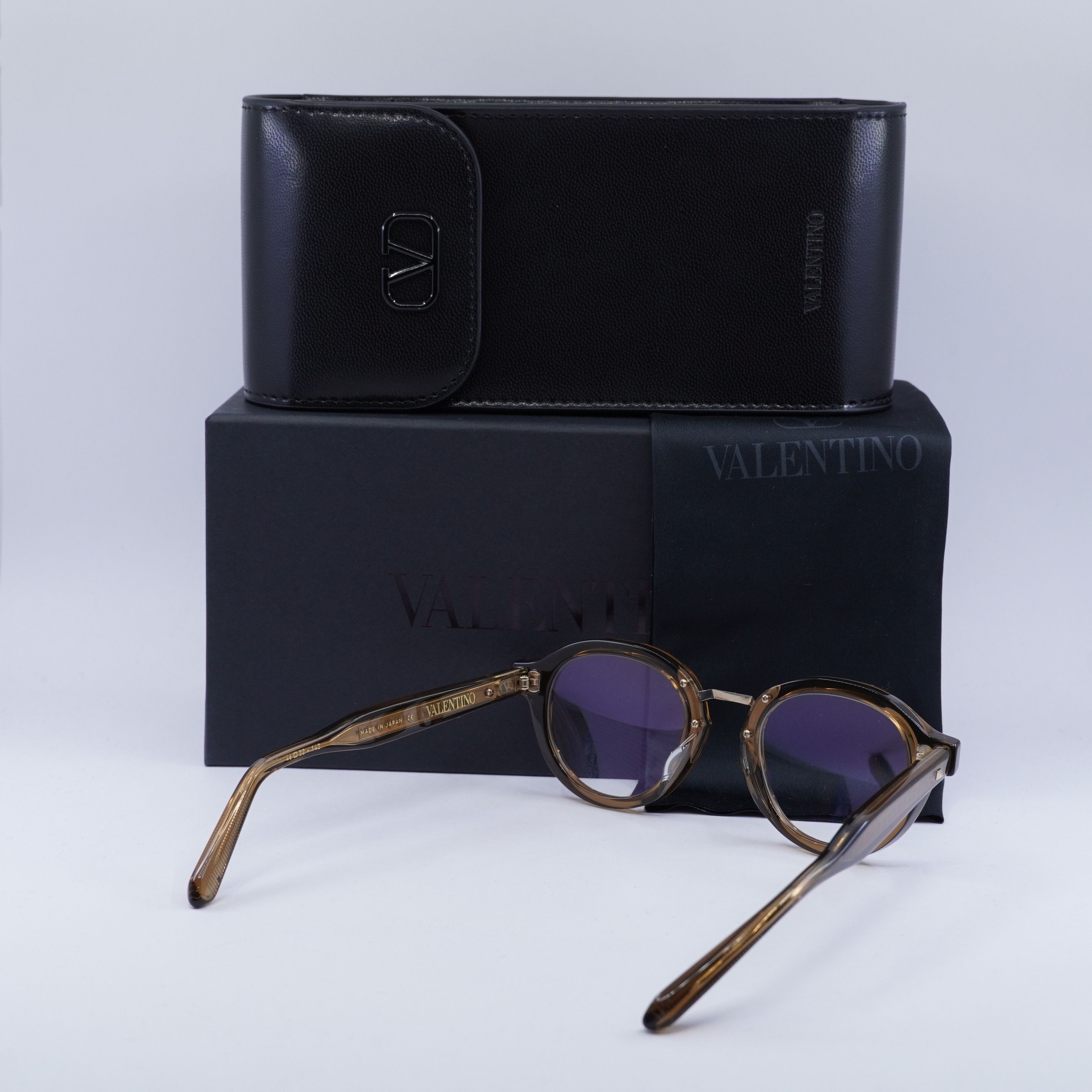 Valentino Valentino V-ESSENTIAL-IV VLX-132D Eyeglasses Brown 46mm Size ONE SIZE - 8 Thumbnail