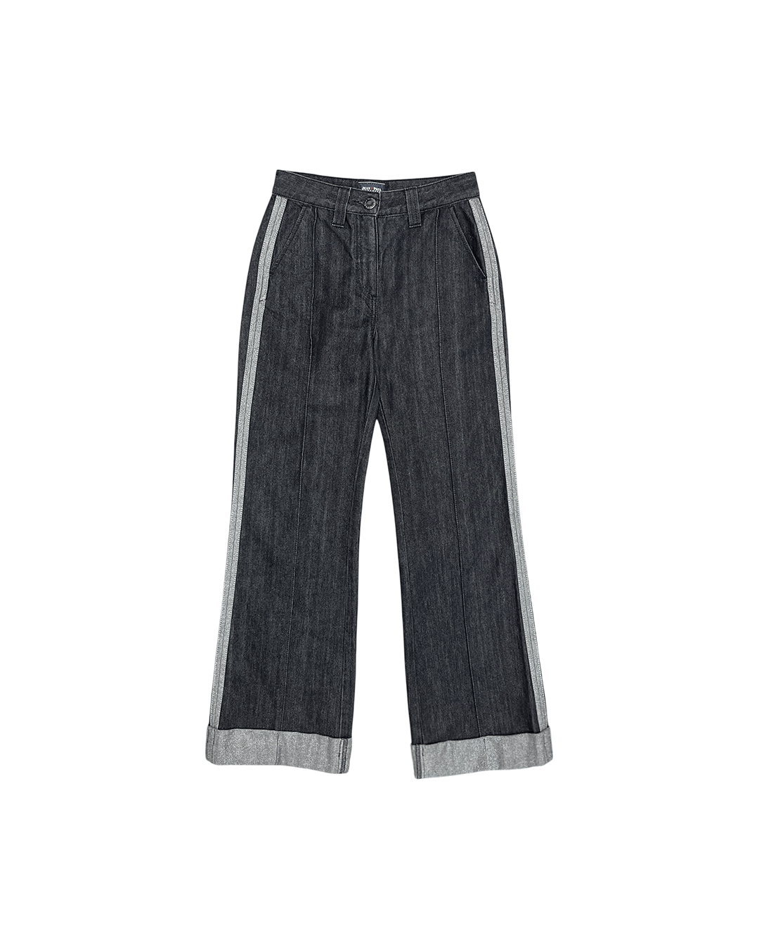 Jean Paul Gaultier Jean Paul Gaultier Glitter Pearl Black Denim Pants Size 28" / US 6 / IT 42 - 1 Thumbnail