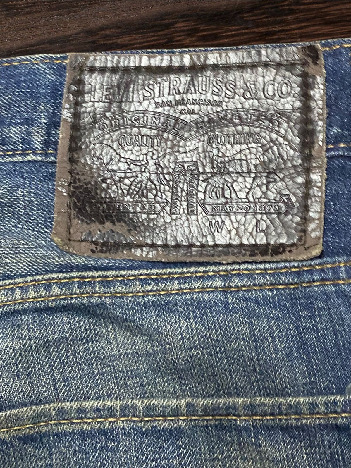 Levi's Vintage Levis Y2K Blue Wash Patches Distressed Loose Jeans Size US 32 / EU 48 - 12 Thumbnail