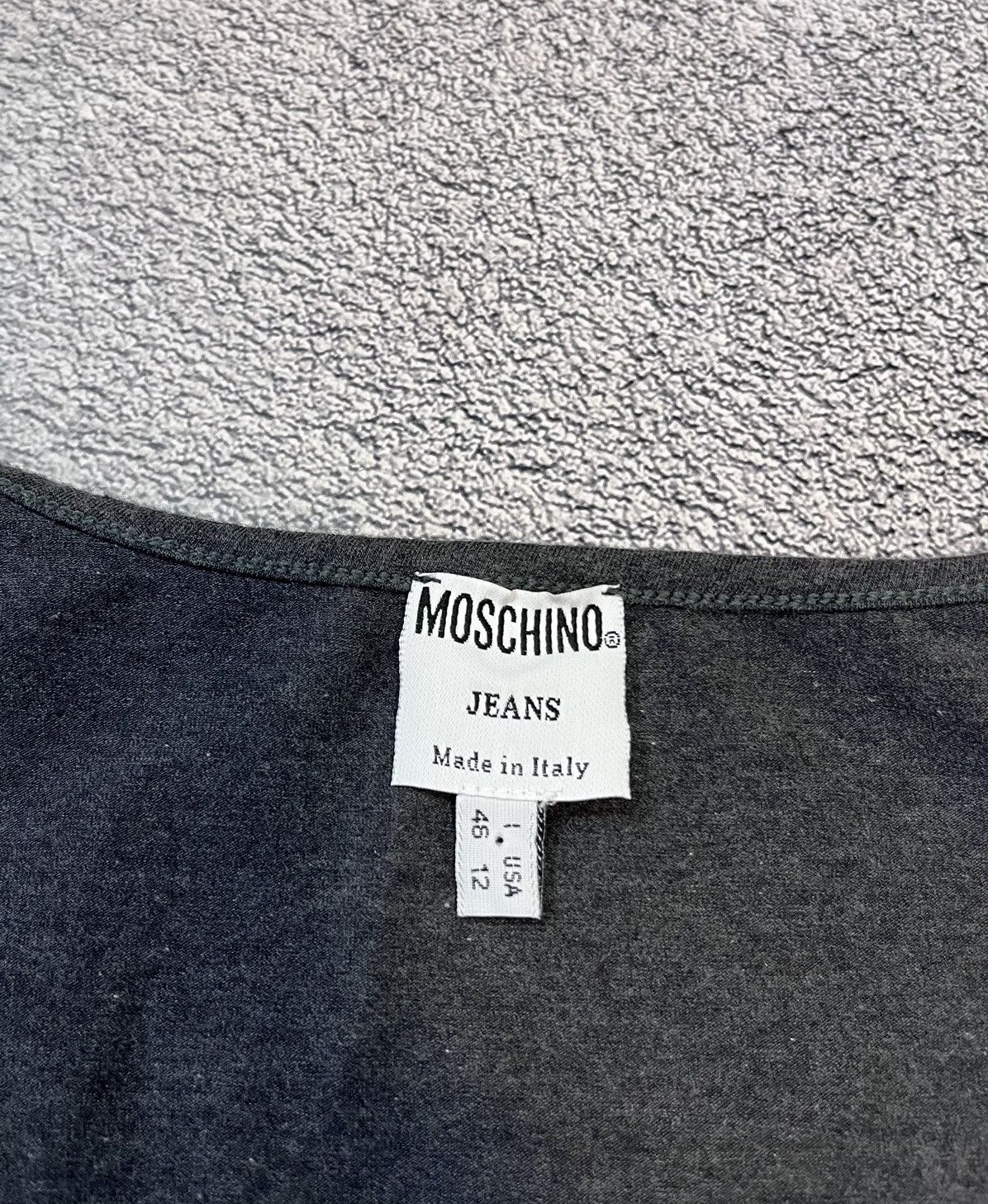 Moschino Moschino Jeans Women’s Slim Fit Long Sleeve Top Print USA 12 Size XL / US 12-14 / IT 48-50 - 8 Thumbnail