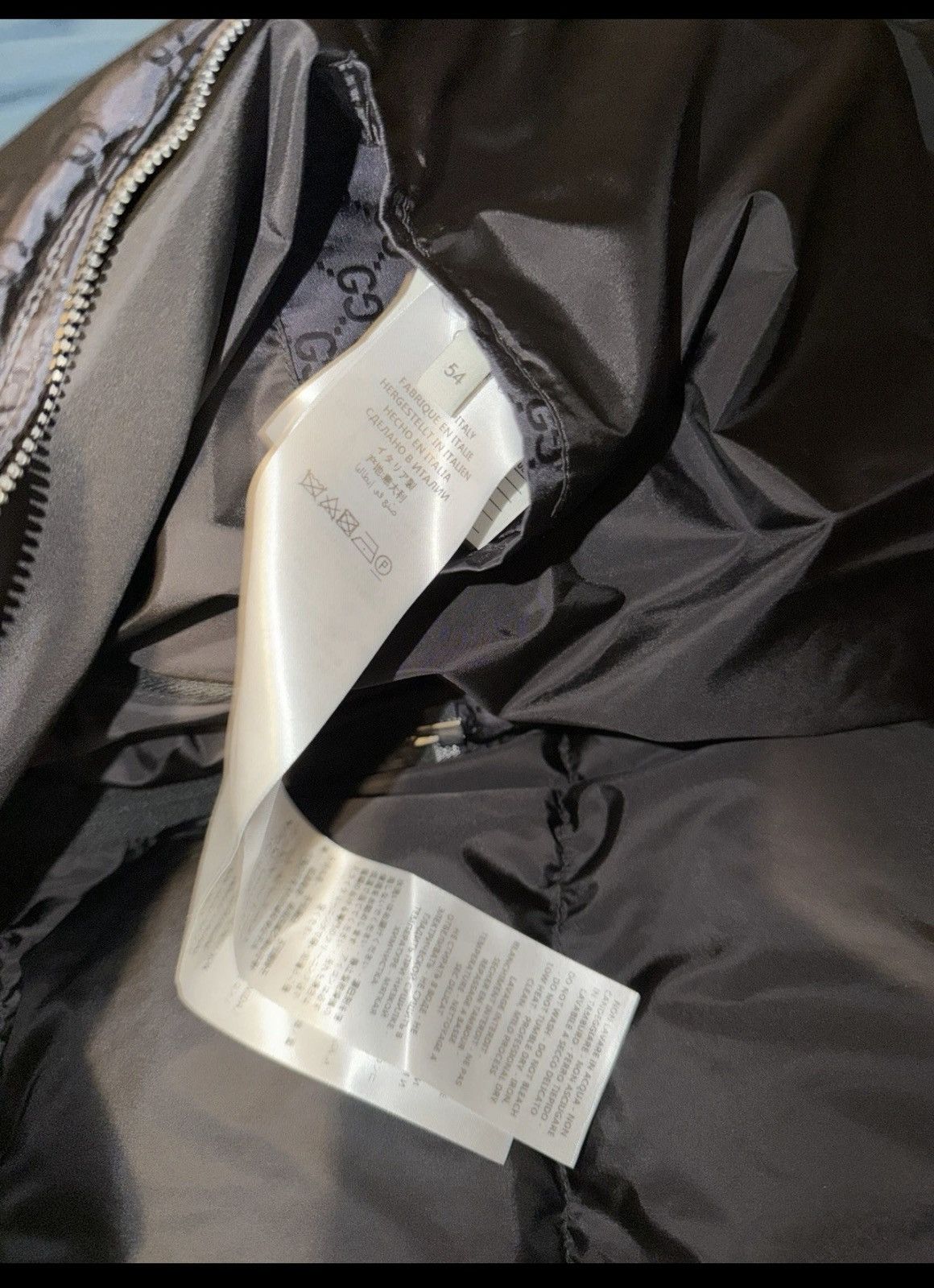 Gucci GUCCI black GG logo nylon puffer jacket 2 in 1 (vest) men Size US L / EU 52-54 / 3 - 6 Thumbnail