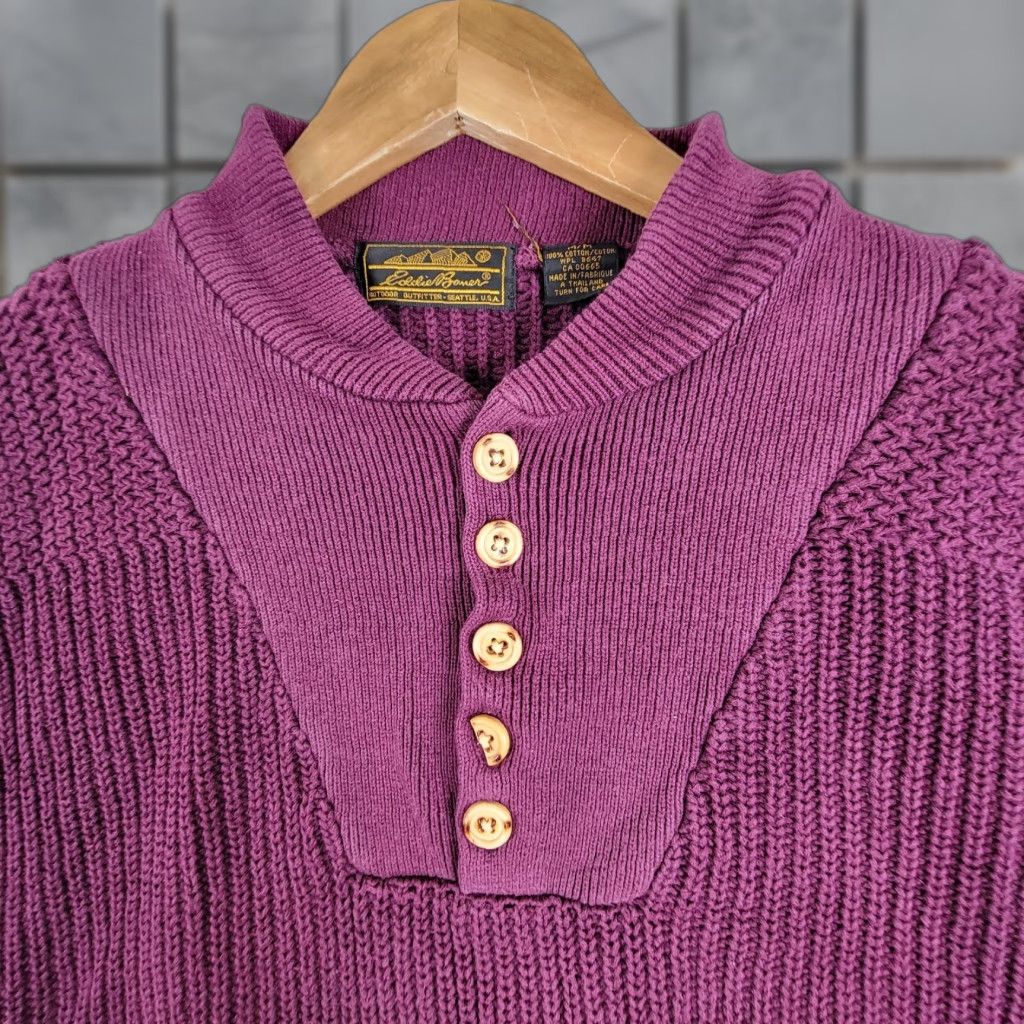 Eddie Bauer × Vintage Vintage Eddie Bauer Popcorn Sweater Medium
