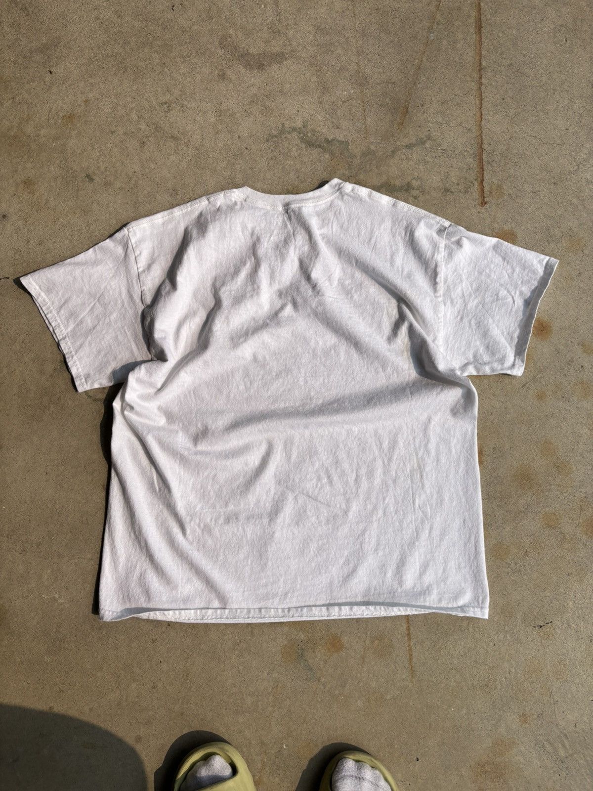 Band Tees Vintage Early 2000s Black Flag Police Story Faded White Tee Size US XL / EU 56 / 4 - 2 Thumbnail