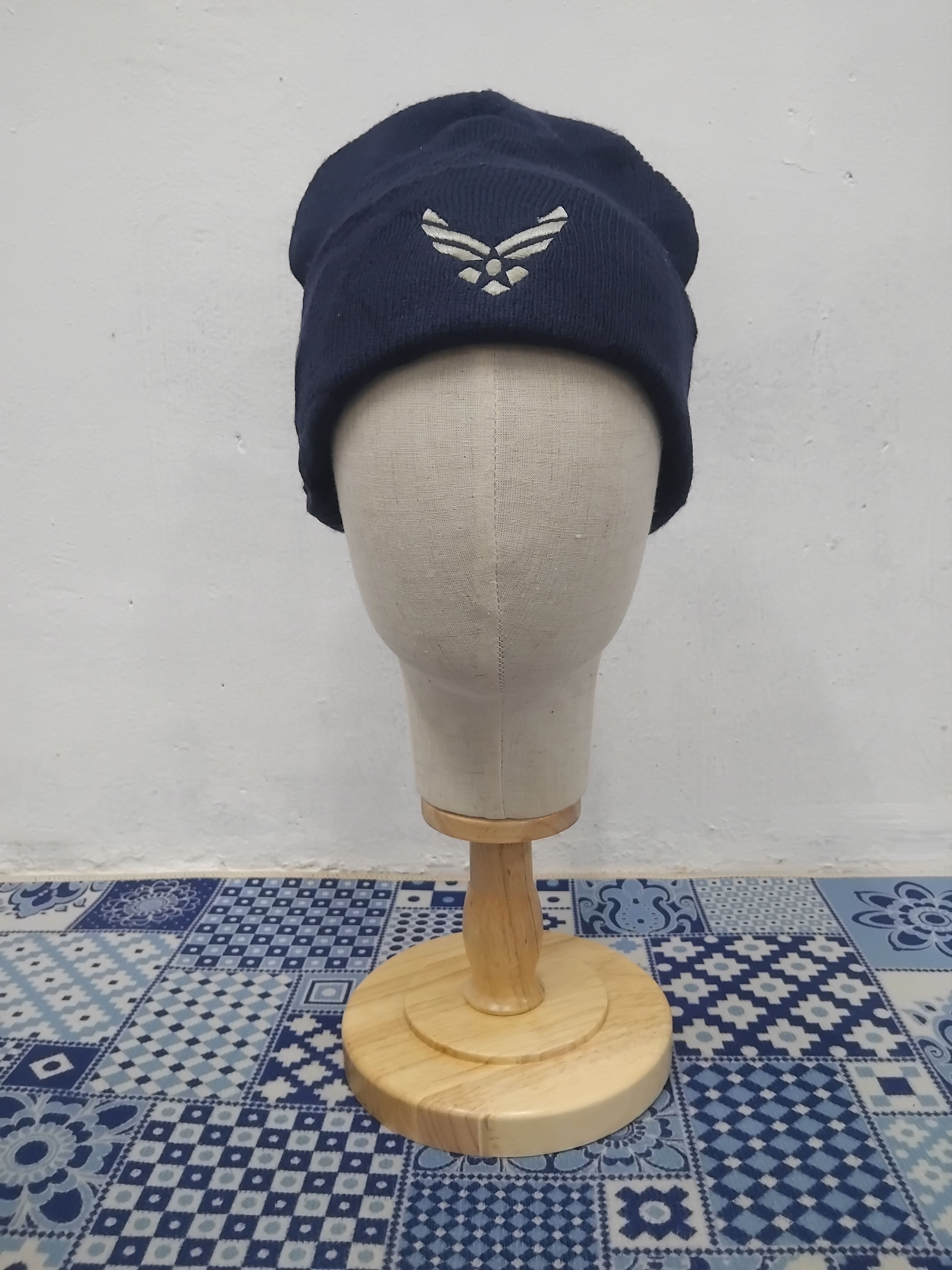 Japanese Brand 💥Us air force blue beanie Size ONE SIZE - 1 Thumbnail