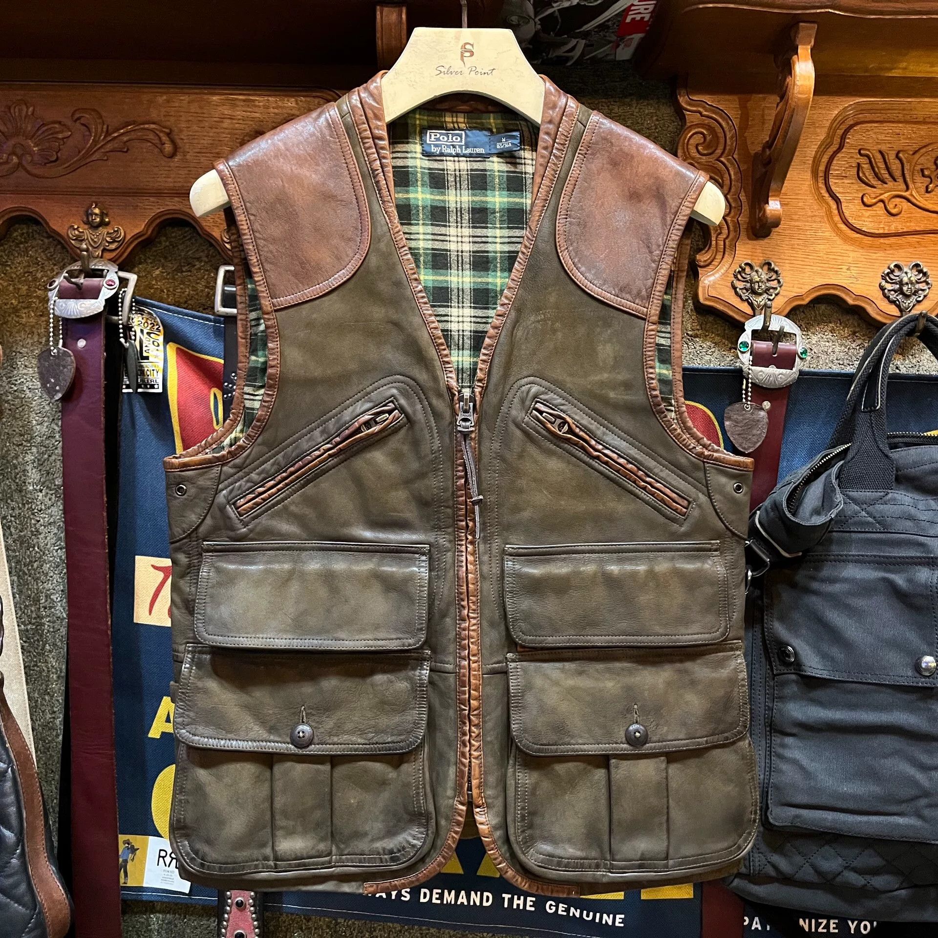 RRL Ralph Lauren rrl leather hunting vest by Ralph Lauren Size US M / EU 48-50 / 2 - 1 Thumbnail