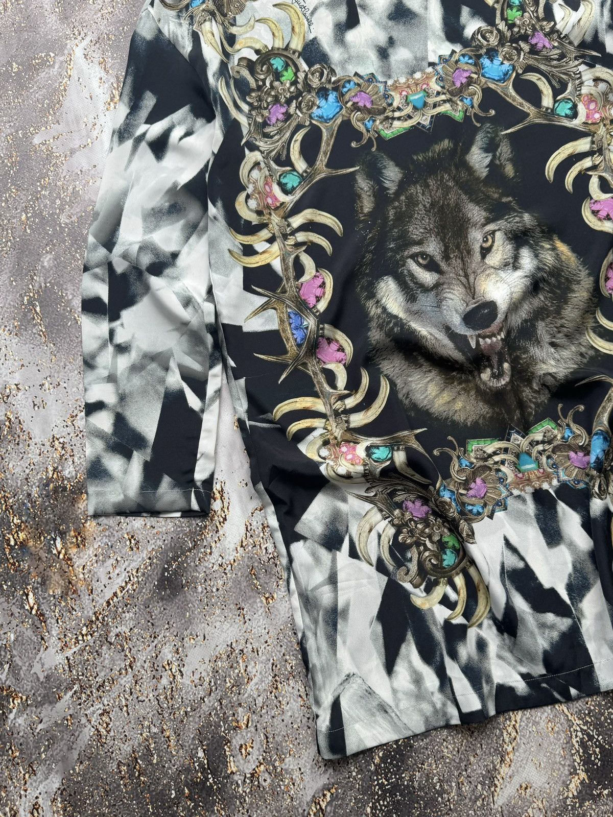 Just Cavalli × Vintage Just Cavalli Vintage Printed Mini Dress Size US L / EU 52-54 / 3 - 2 Thumbnail