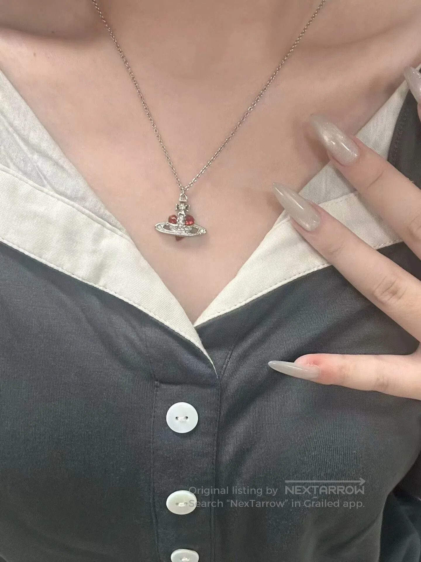 Vivienne Westwood Vivienne Westwood Saturn Necklace. Size ONE SIZE - 2 Thumbnail