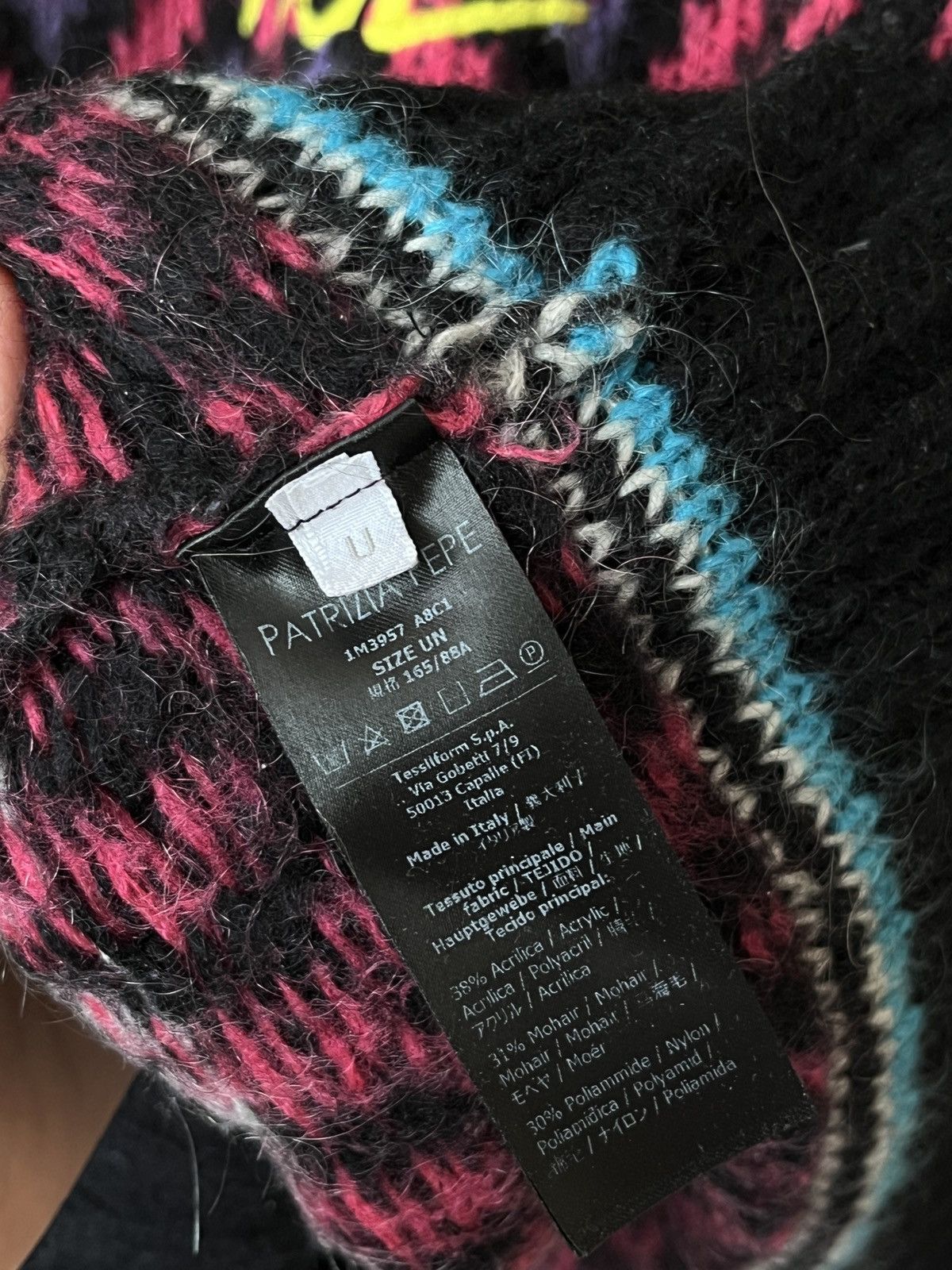 Patrizia Pepe Patrizia Pepe Don’t Judge My Ugly Jumper Mohair Sweater Size ONE SIZE - 7 Thumbnail