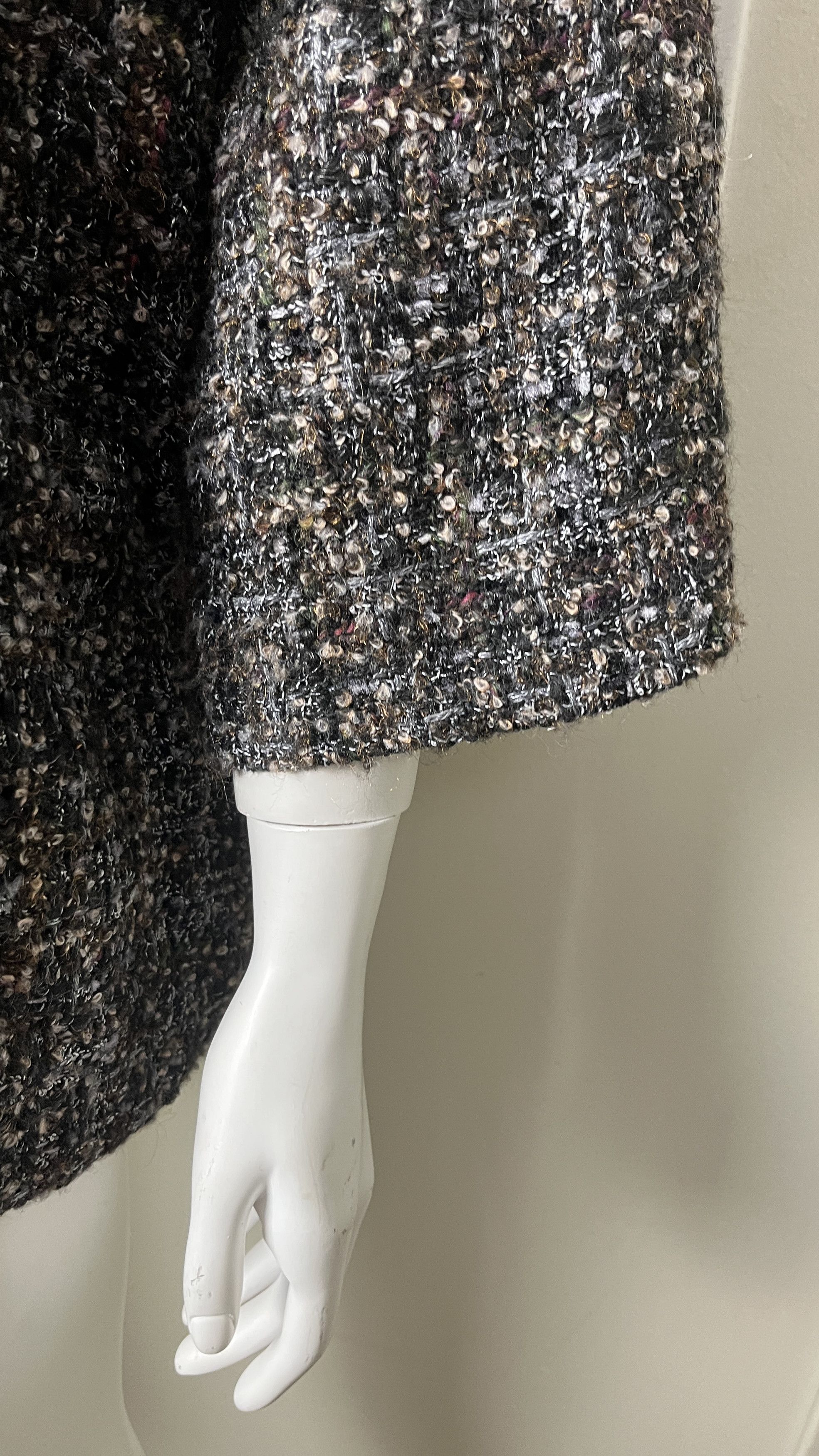eskandar Eskandar O/S LUX Oversized Rich Tweed Boucle Coat Jacket 0 Size S / US 4 / IT 40 - 12 Thumbnail