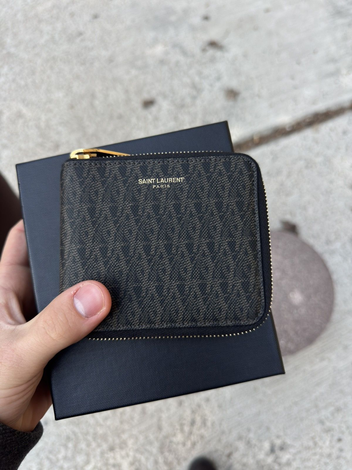 Saint Laurent Paris Saint Laurent Black Leather Wallet Size ONE SIZE - 1 Thumbnail