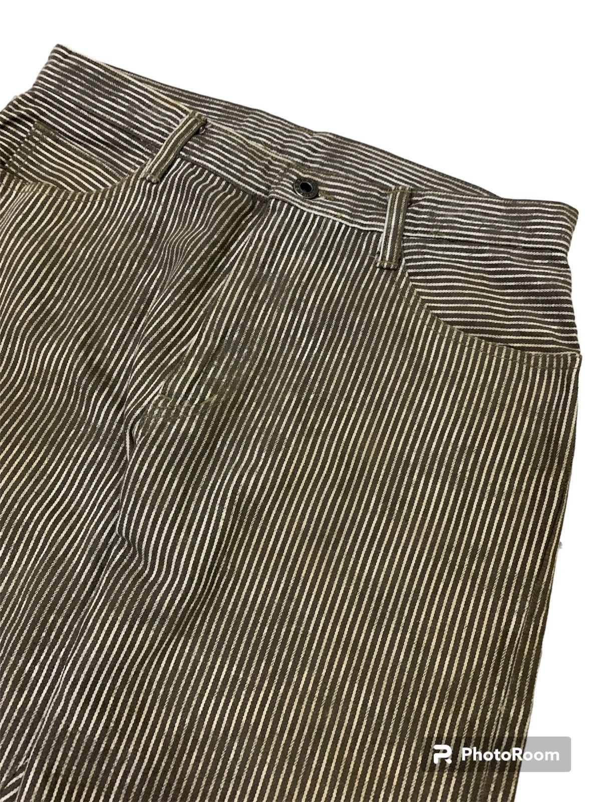 If Six Was Nine Vintage Japanese 291295 Homme Camo Striped Pant Size US 29 - 6 Thumbnail