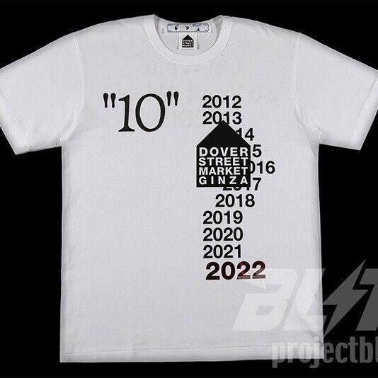 Designer DOVER STREET MARKET GINZA OFF-WHITE TEE WHITE L 2022 T-SHIRT Size US L / EU 52-54 / 3 - 1 Thumbnail