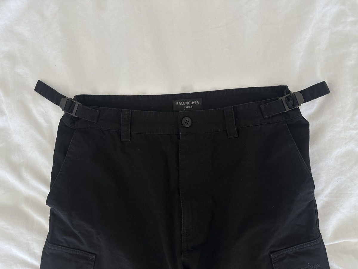 Balenciaga Balenciaga Cotton Ripstop Convertible Cargo Pants in Black Size US 26 / EU 42 - 6 Thumbnail